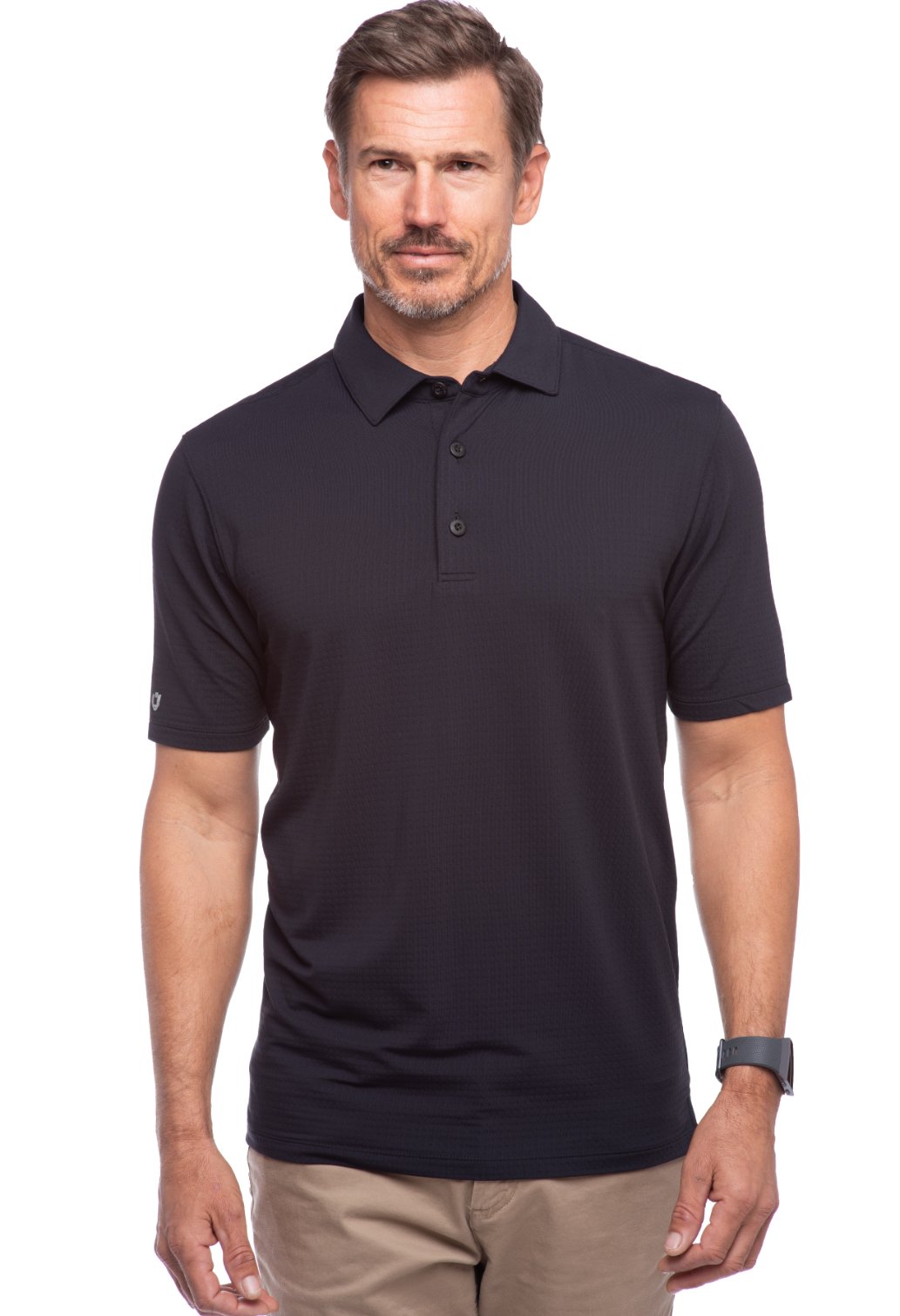 PEASKJP Men's Regular-Fit Polo Shirt Long Sleeve Golf Shirts Lightweight  UPF 50+ Sun Protection Cool Shirts for Men Work Fishing Outdoor,Grey XXXL 