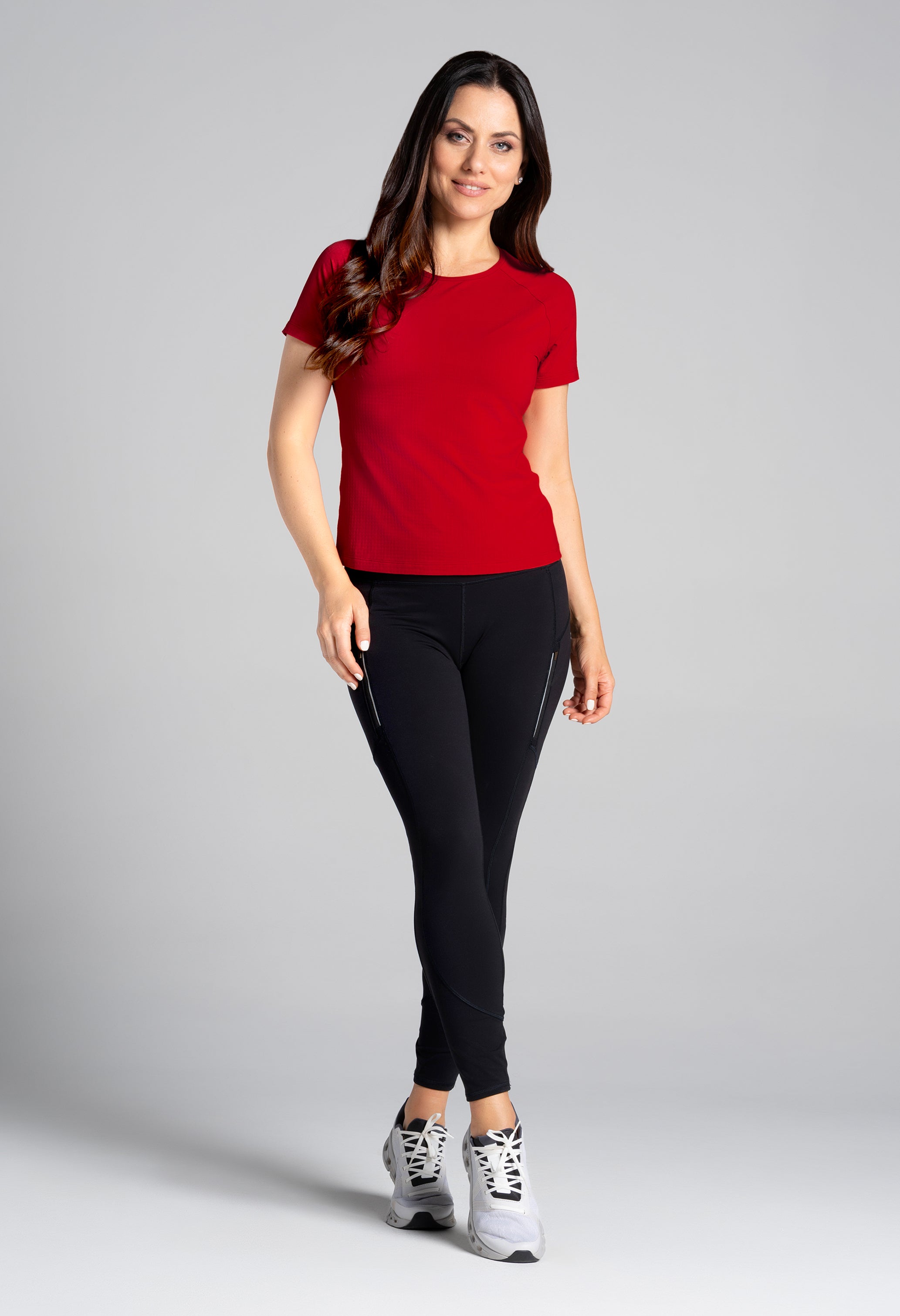 Solid Short Sleeve Crew Neck