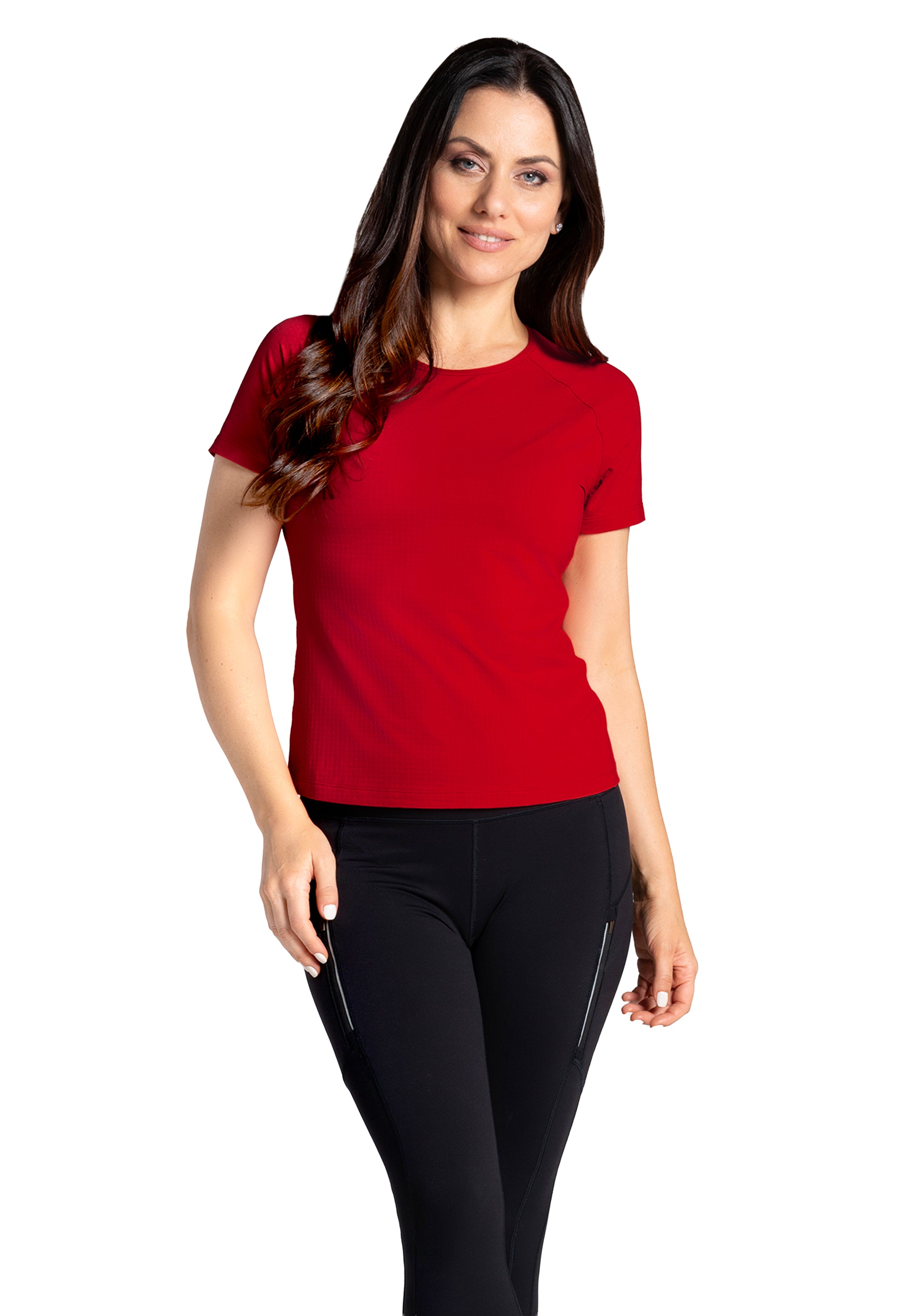 Solid Short Sleeve Crew Neck