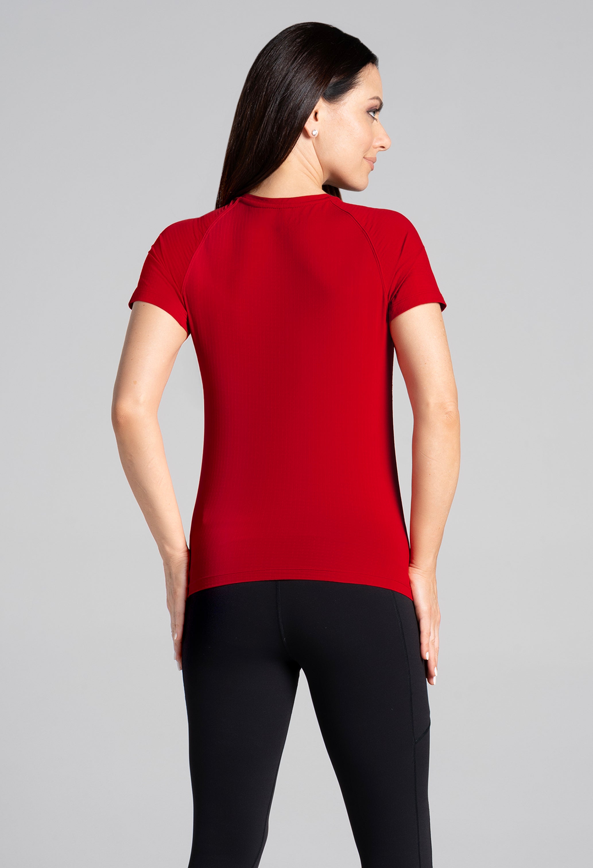 Solid Short Sleeve Crew Neck
