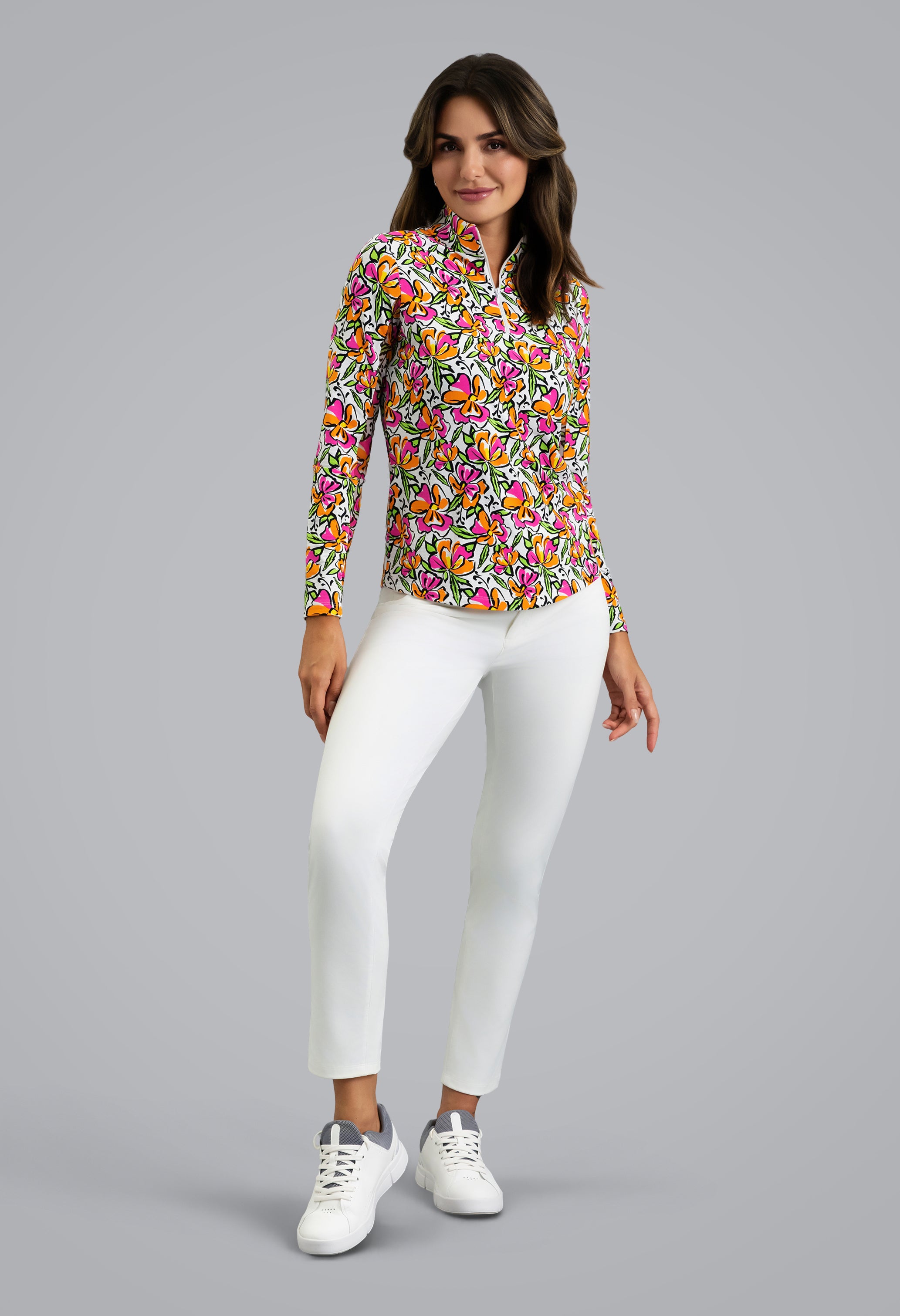IBKÜL - Sonia Long Sleeve Mock Neck Top