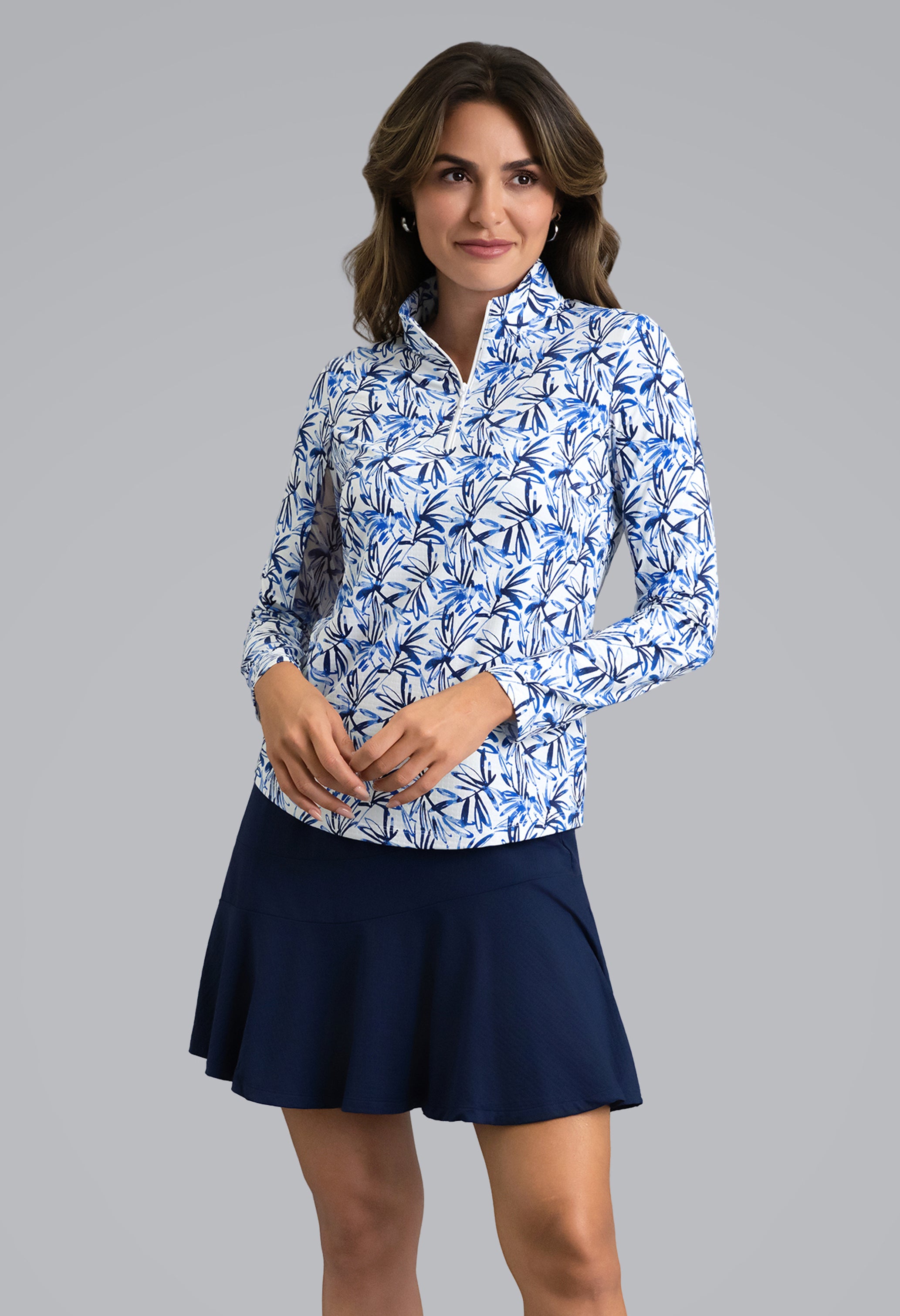 IBKÜL - Norma Long Sleeve Mock Neck Top