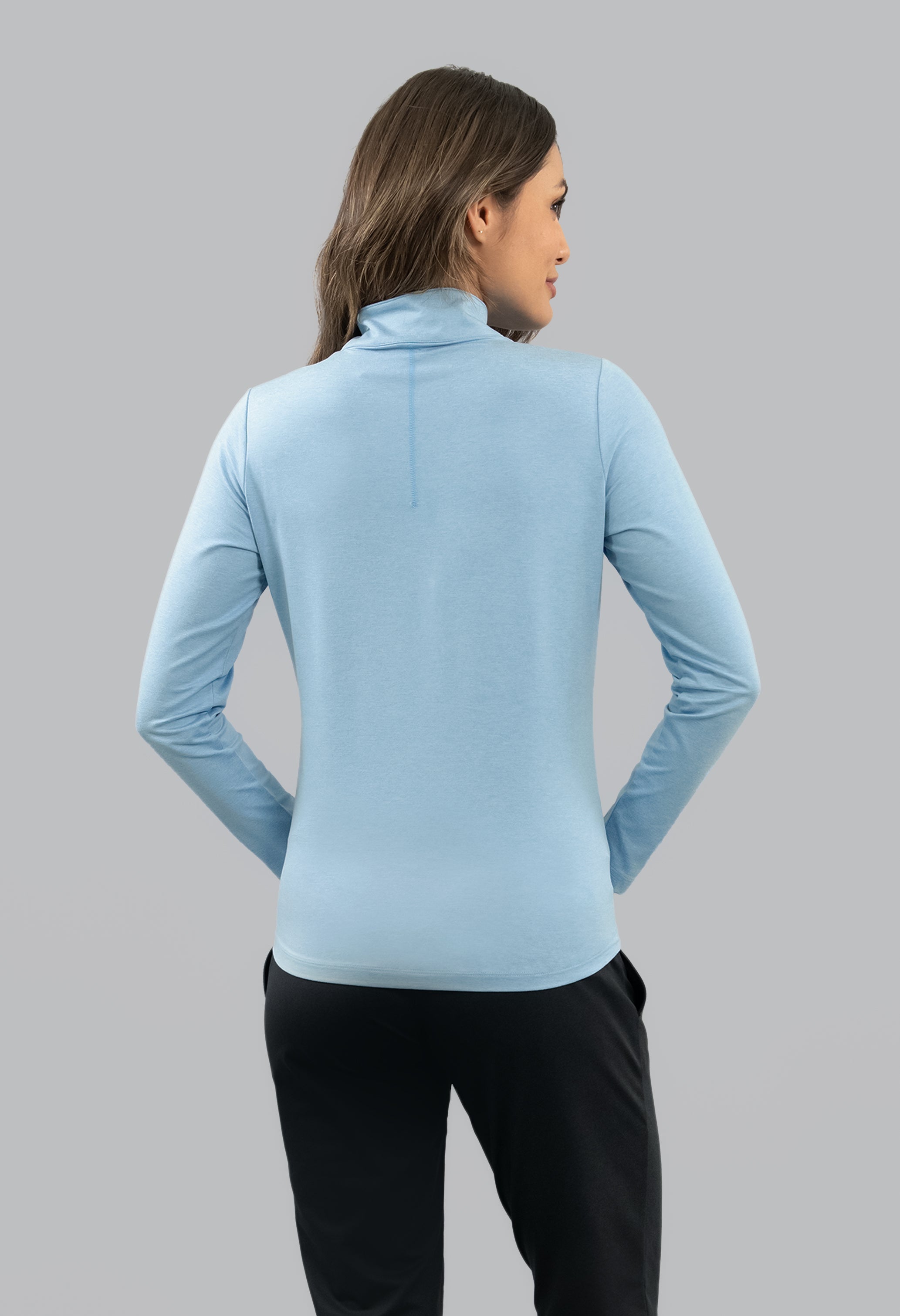 IBKomfortable Long Sleeve Mock Neck Top