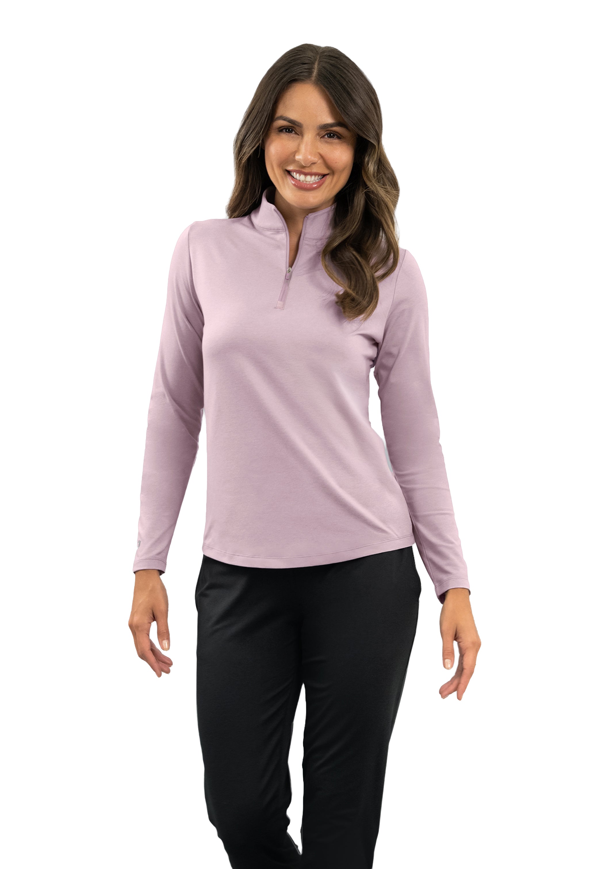 IBKomfortable Long Sleeve Mock Neck Top