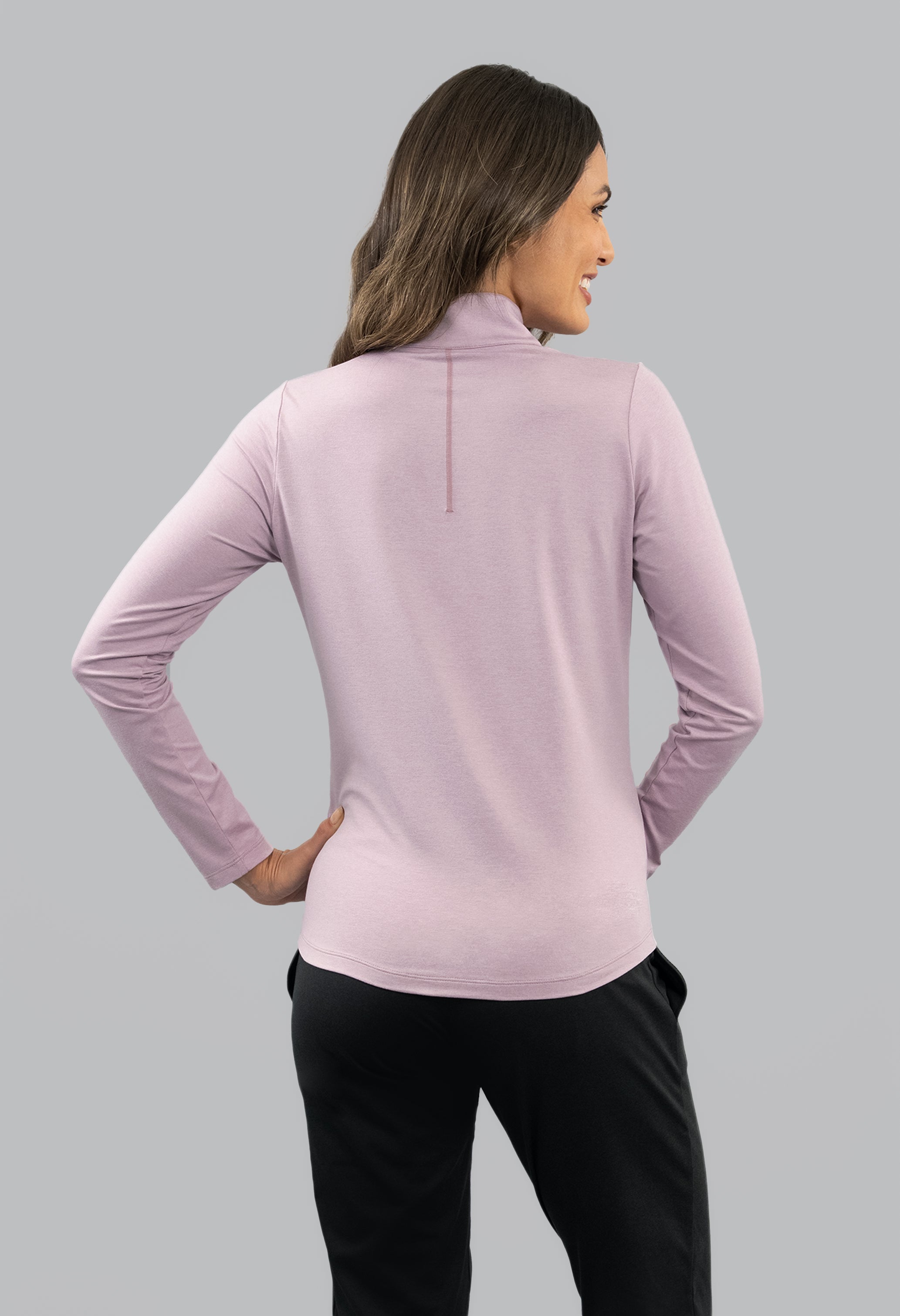 IBKomfortable Long Sleeve Mock Neck Top