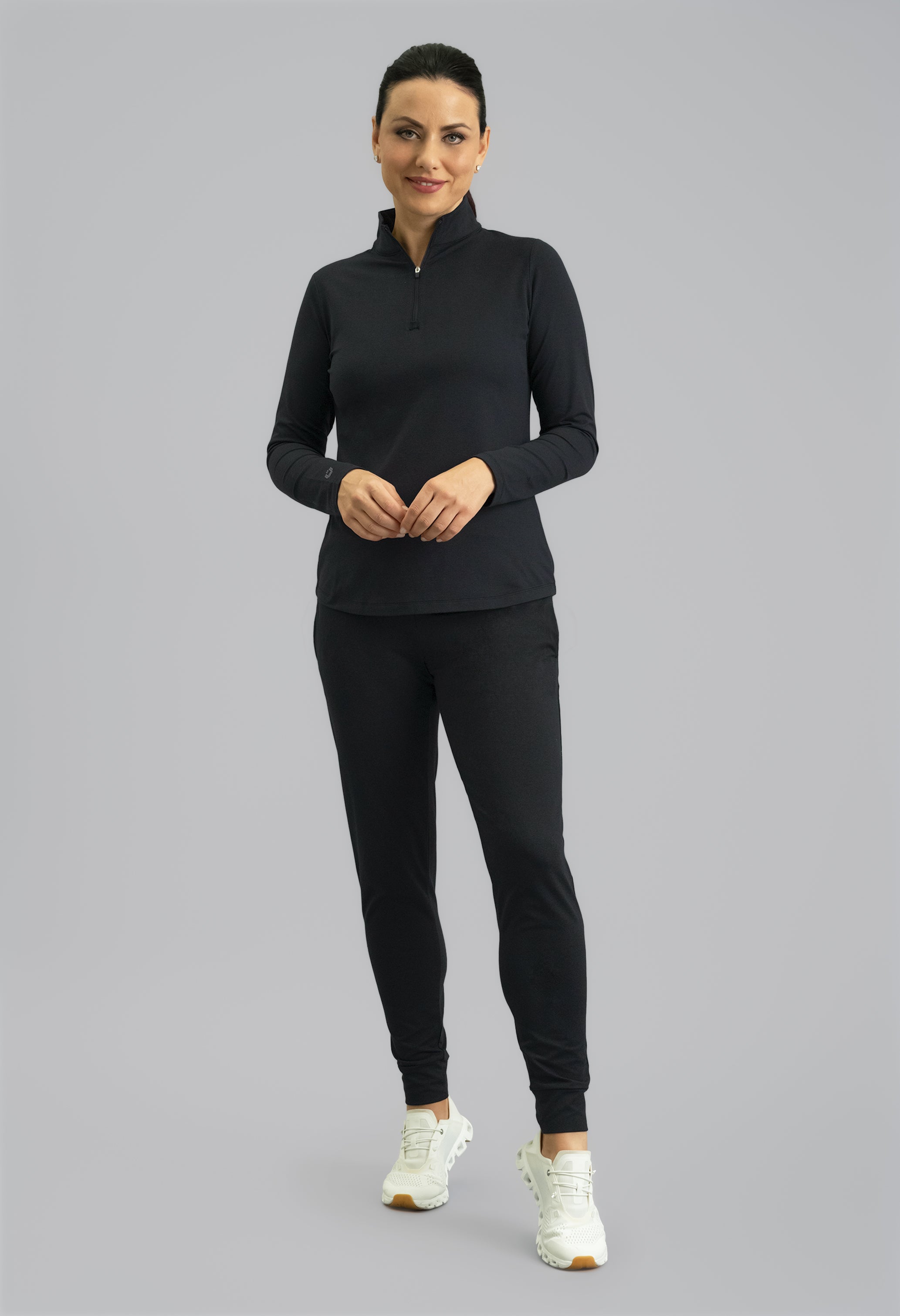 IBKomfortable Long Sleeve Mock Neck Top