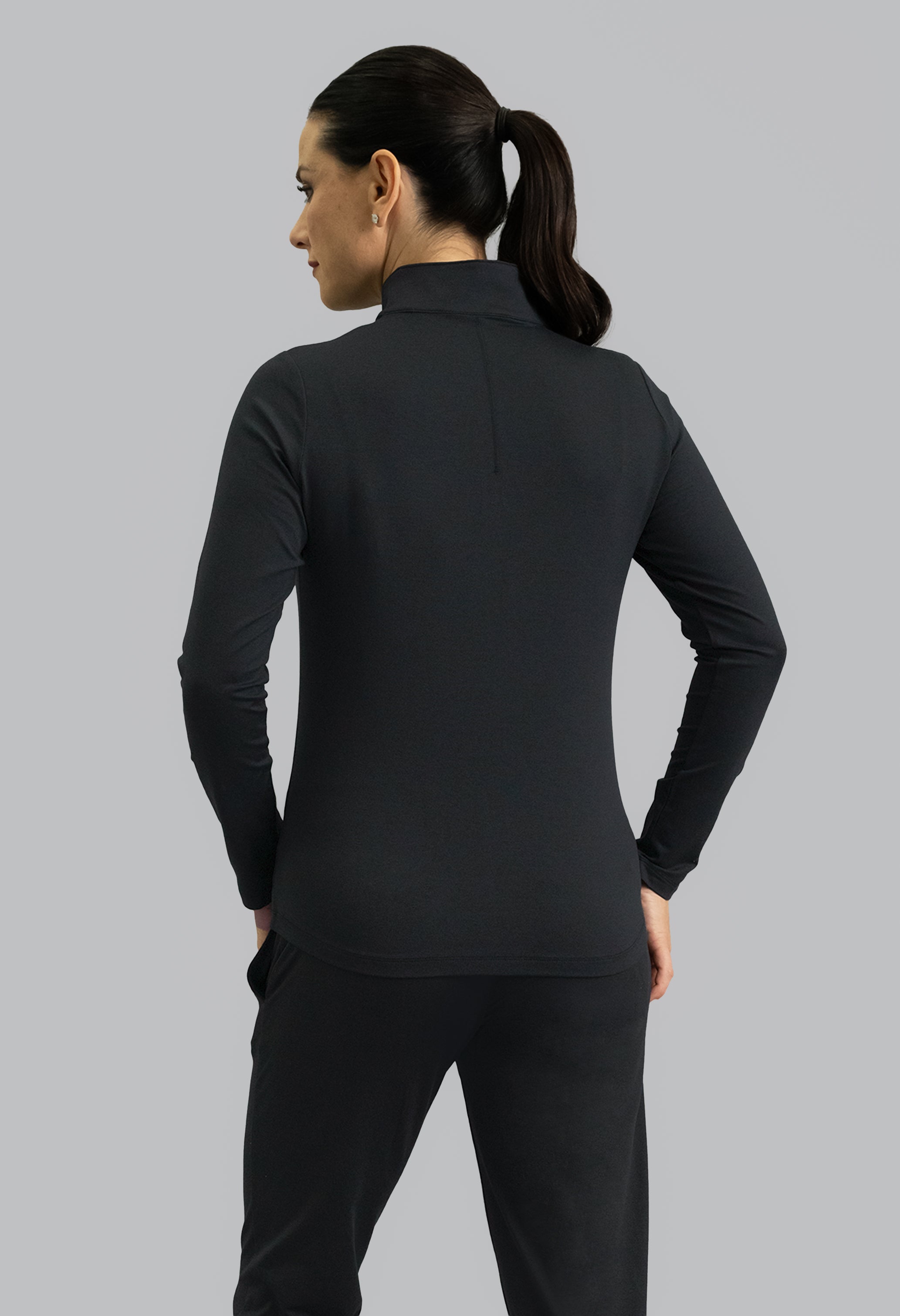IBKomfortable Long Sleeve Mock Neck Top