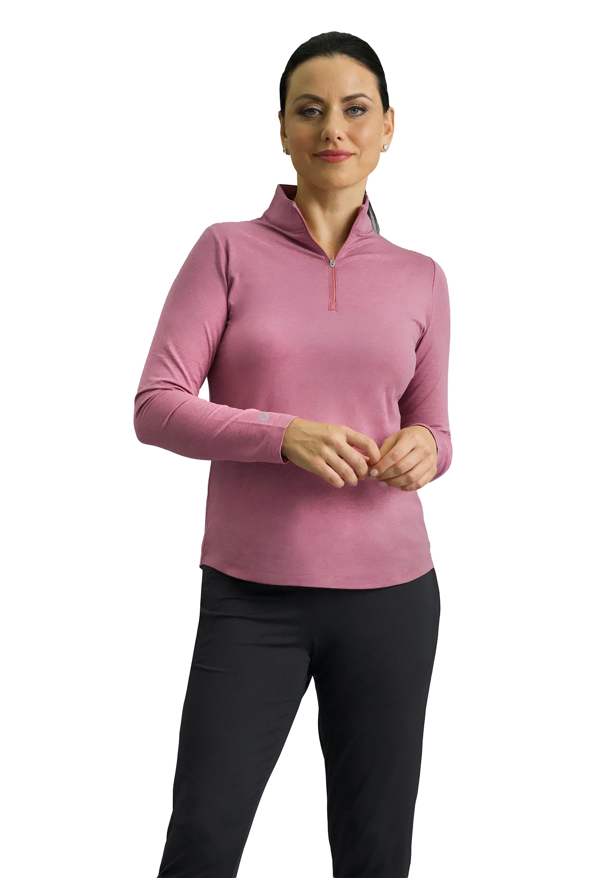IBKomfortable Long Sleeve Mock Neck Top