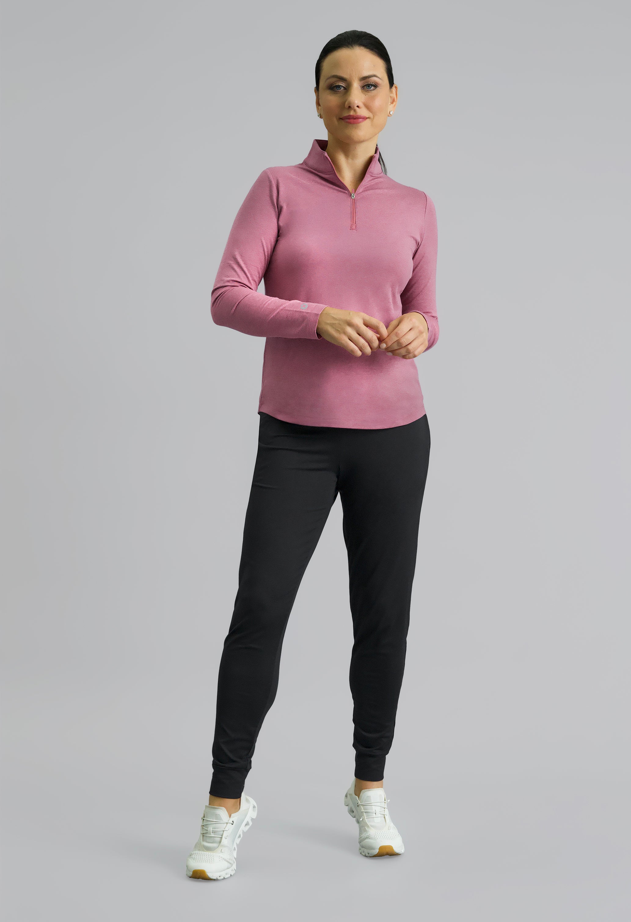 IBKomfortable Long Sleeve Mock Neck Top