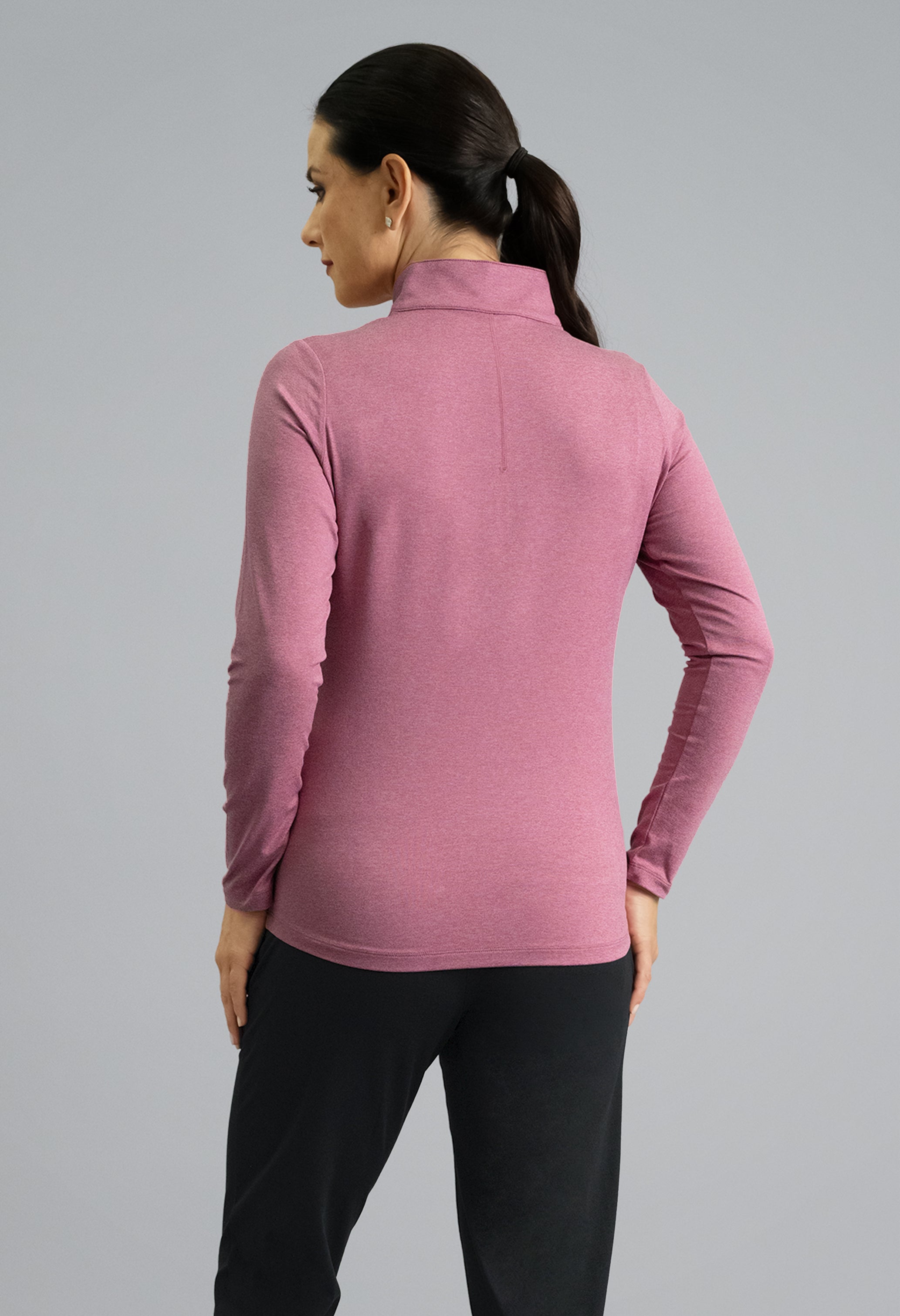 IBKomfortable Long Sleeve Mock Neck Top