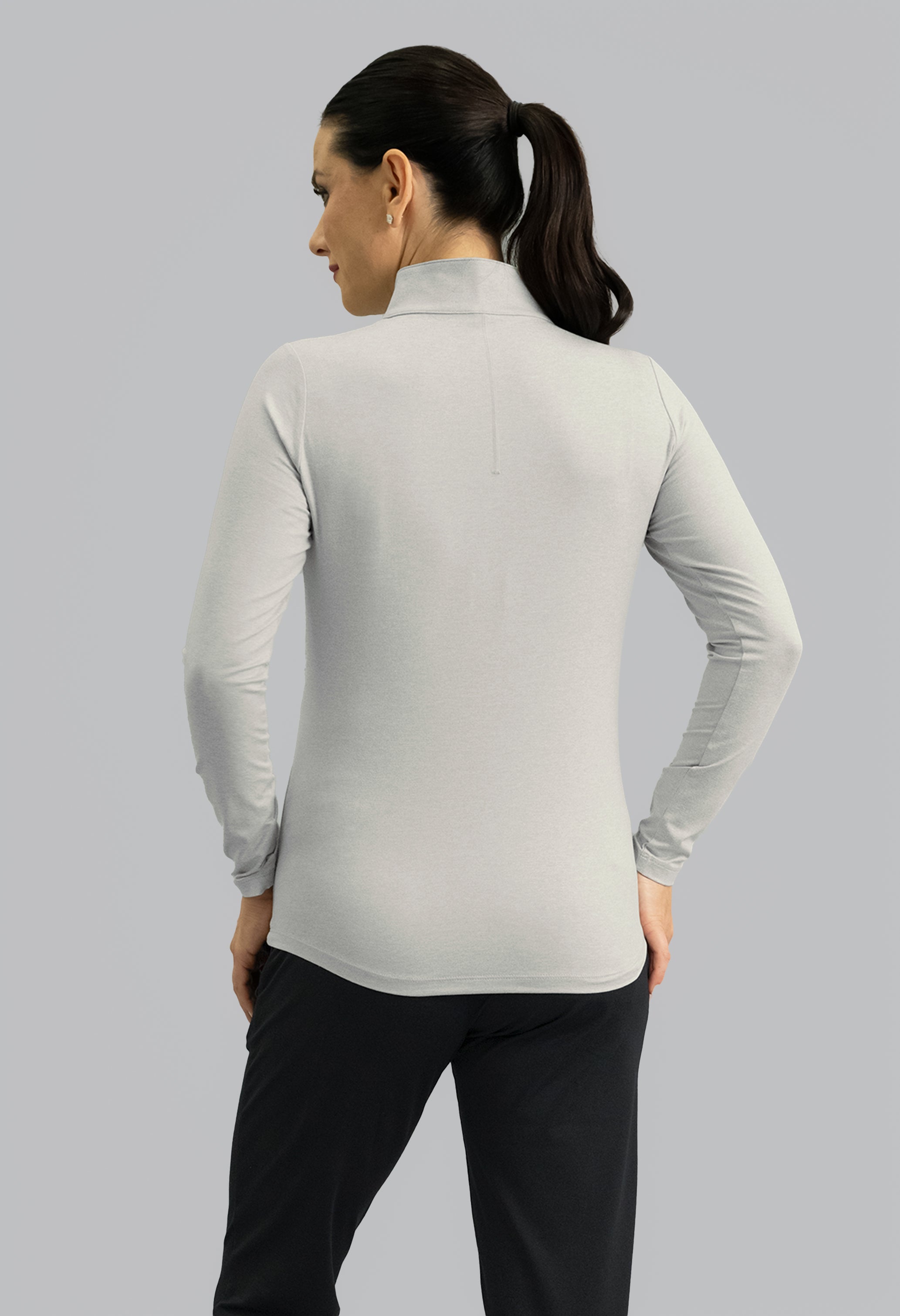 IBKomfortable Long Sleeve Mock Neck Top