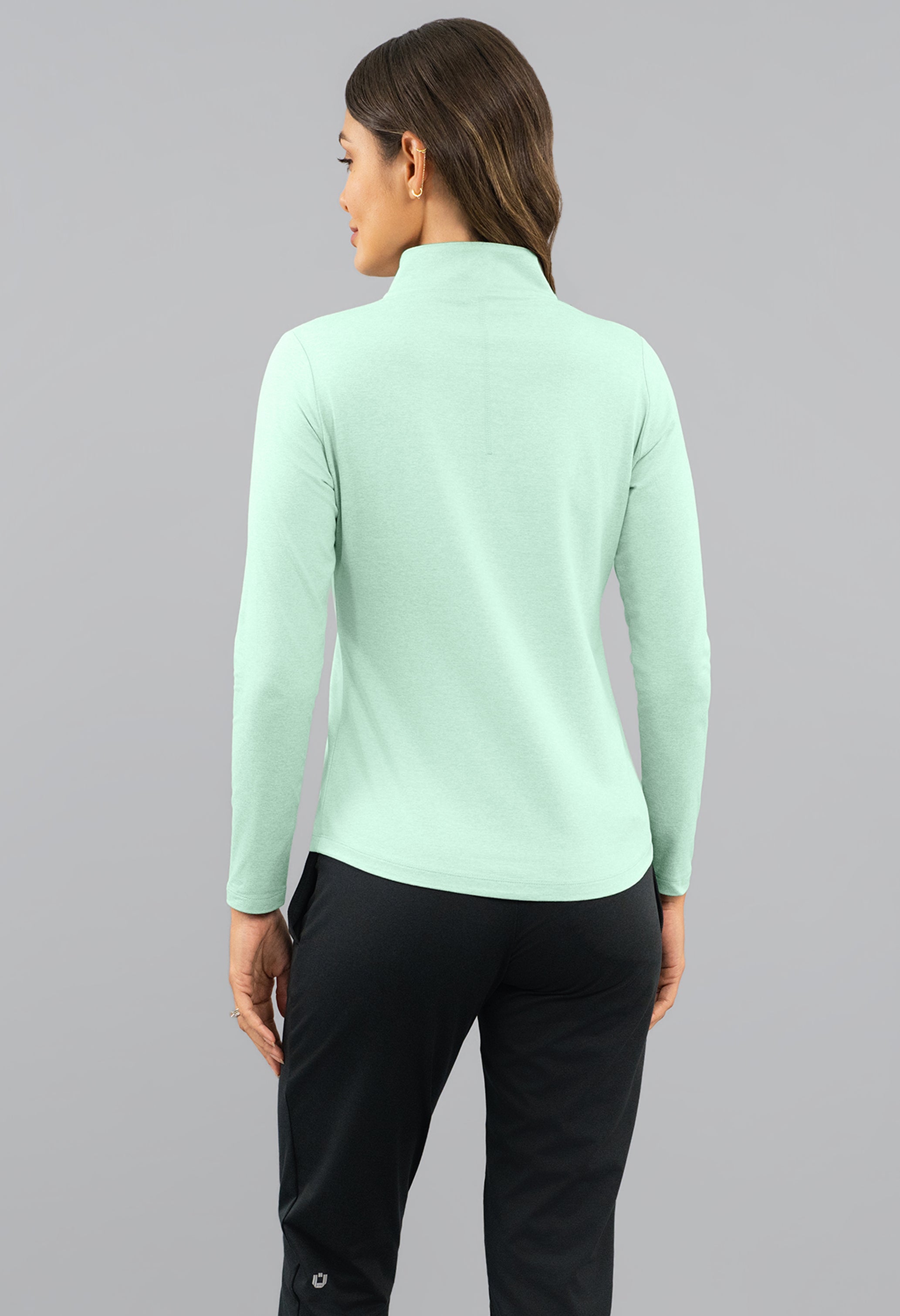 IBKomfortable Long Sleeve Mock Neck Top