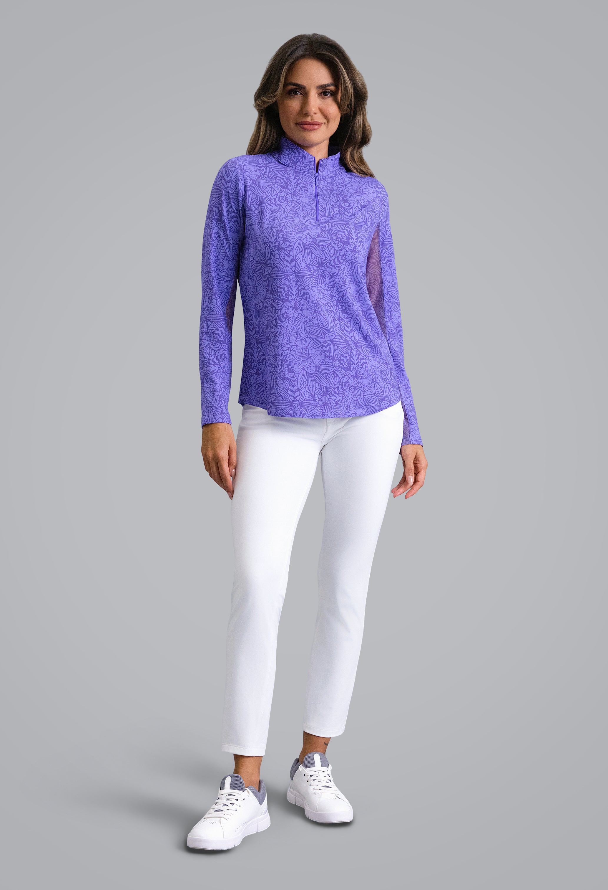 IBKÜL - Annie Long Sleeve Mock Neck Top
