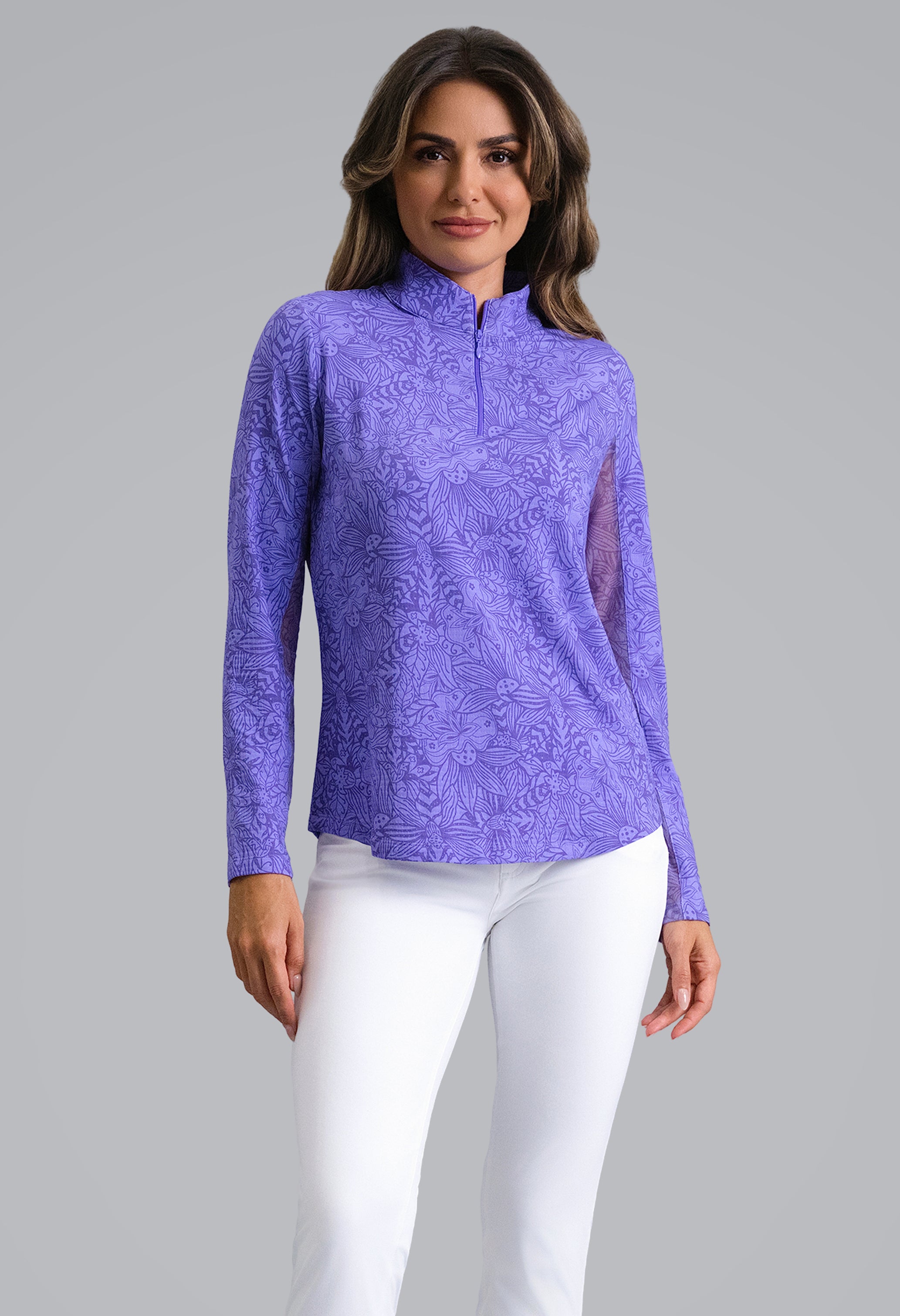 IBKÜL - Annie Long Sleeve Mock Neck Top