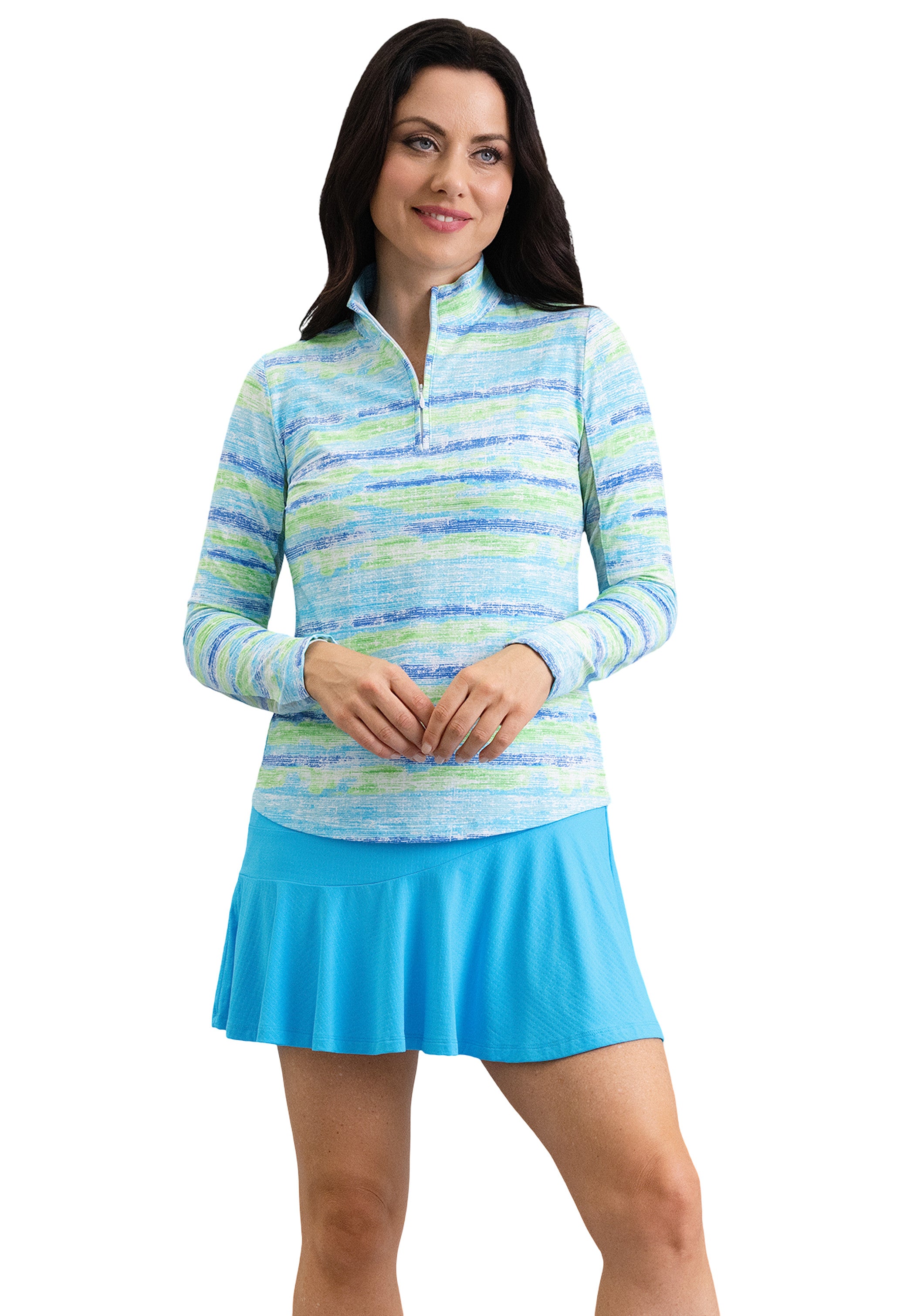 Gia Long Sleeve Mock Neck Top