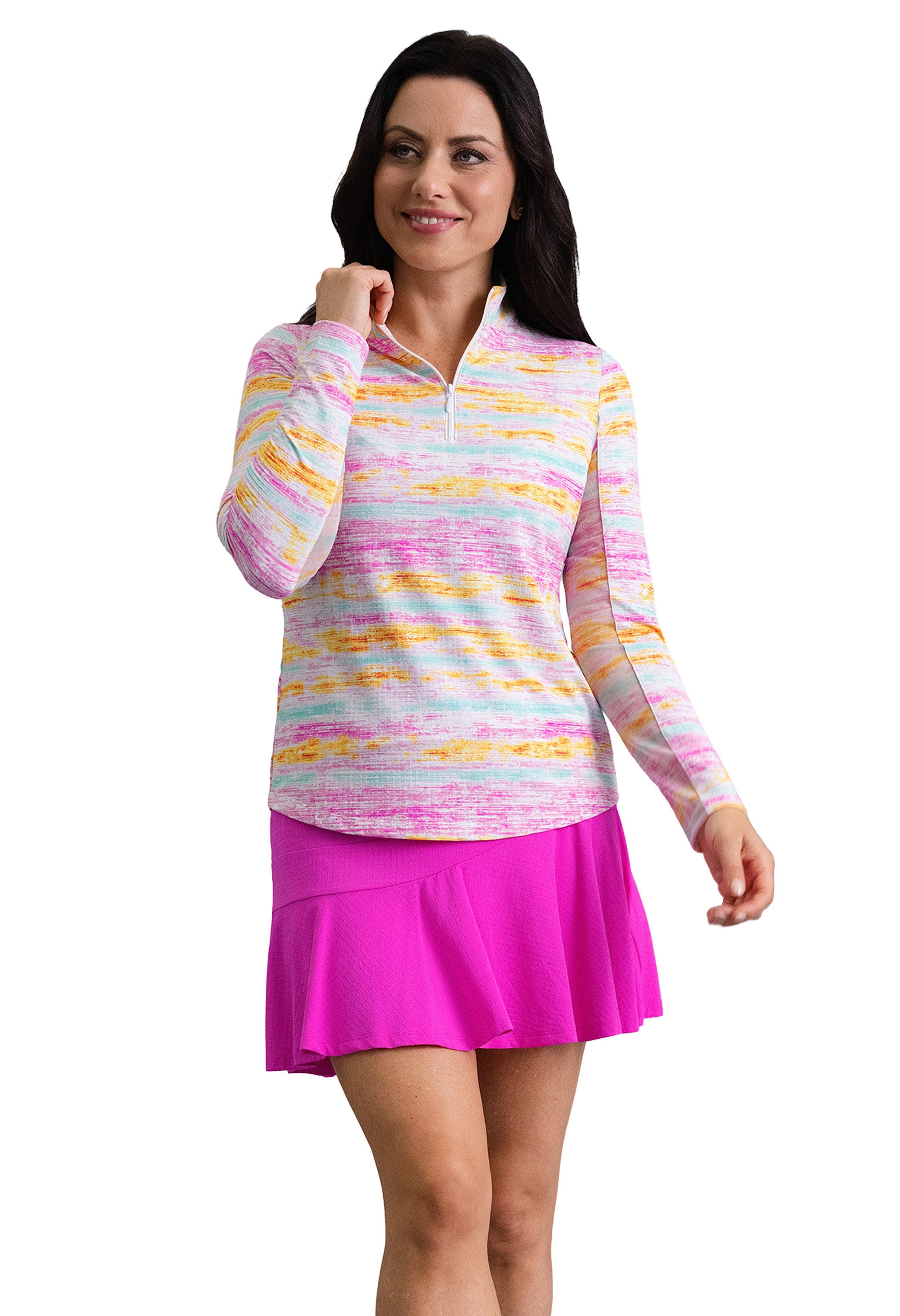 Gia Long Sleeve Mock Neck Top