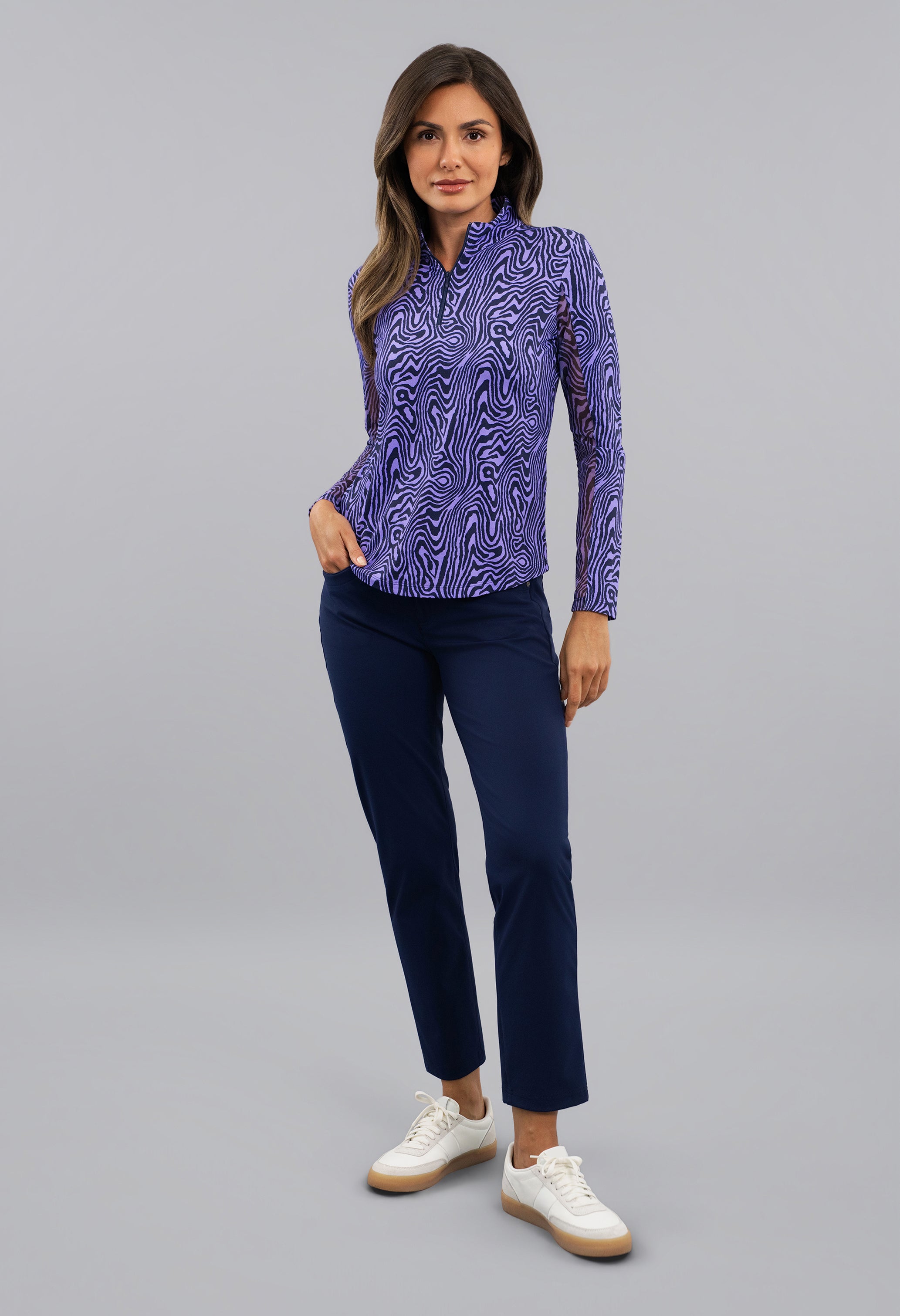 Courtney Long Sleeve Mock Neck Top