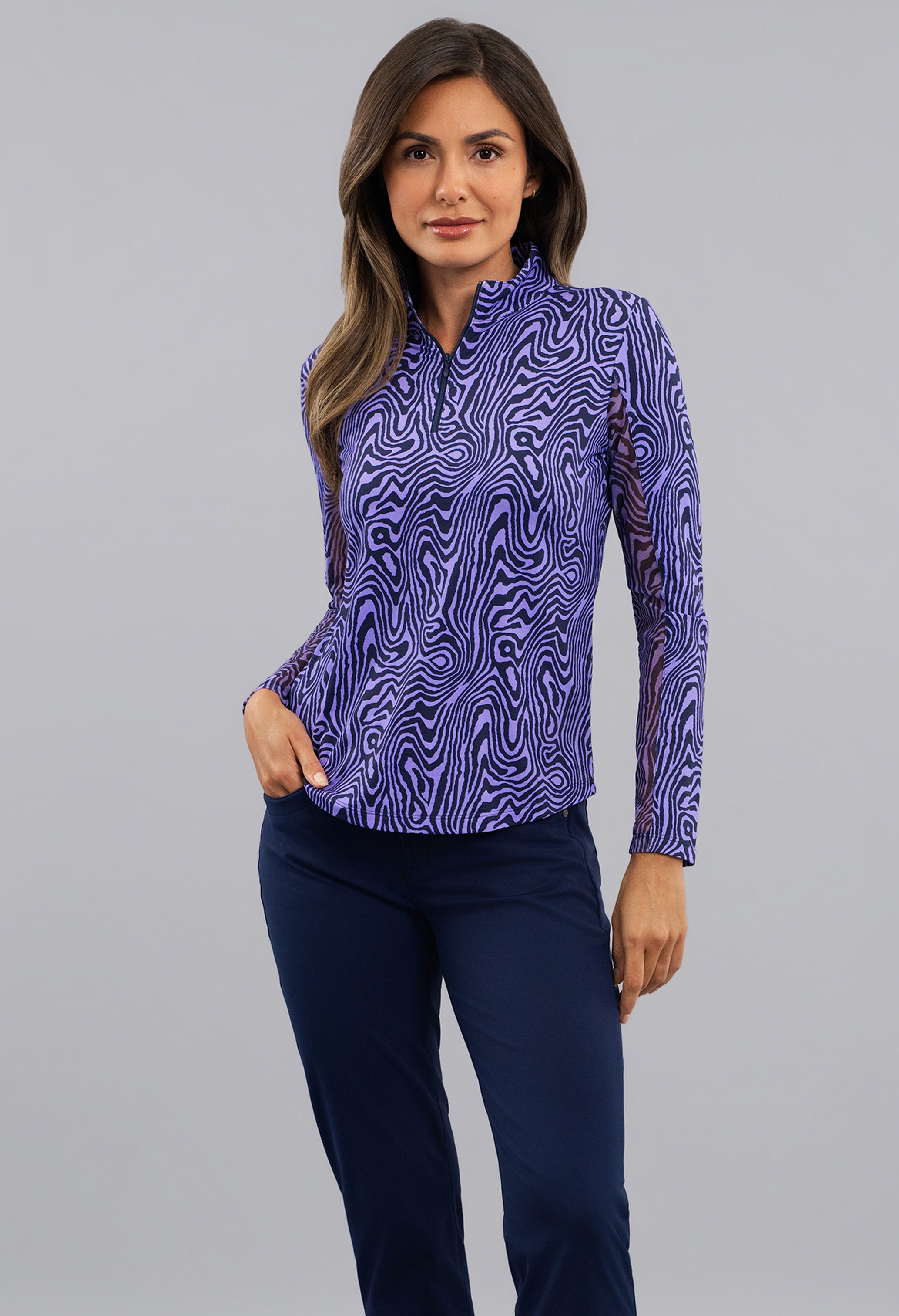 Courtney Long Sleeve Mock Neck Top