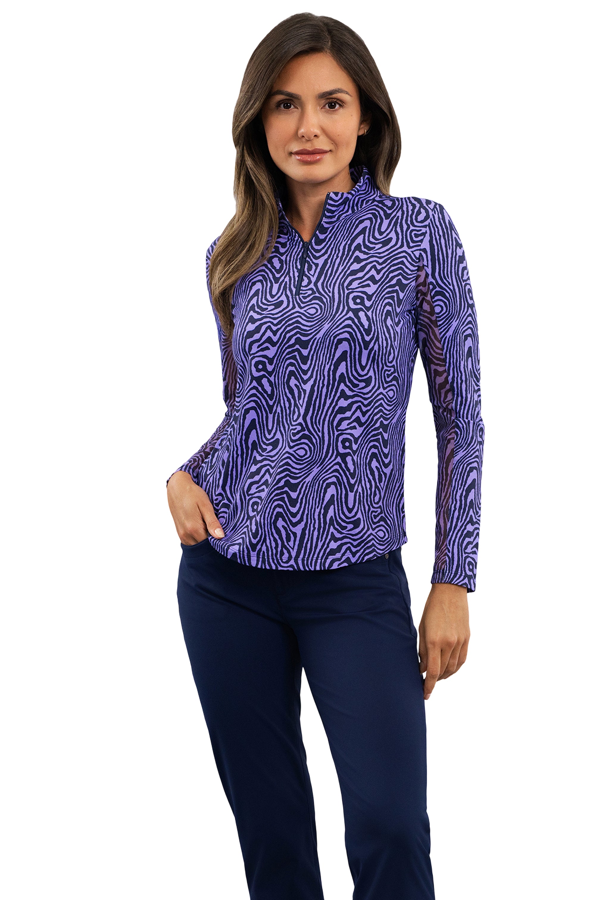 Courtney Long Sleeve Mock Neck Top