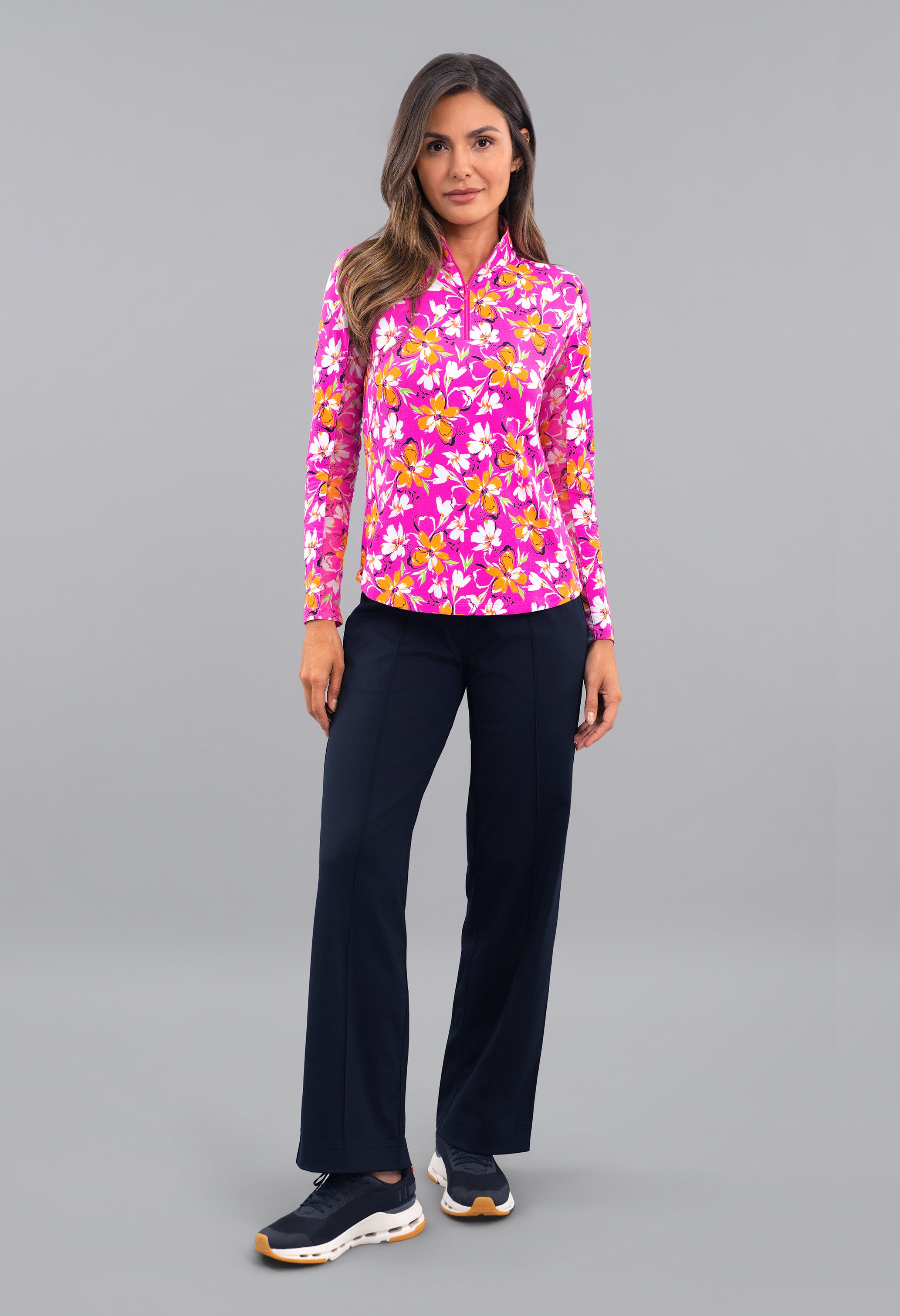 Eleanor Long Sleeve Mock Neck Top