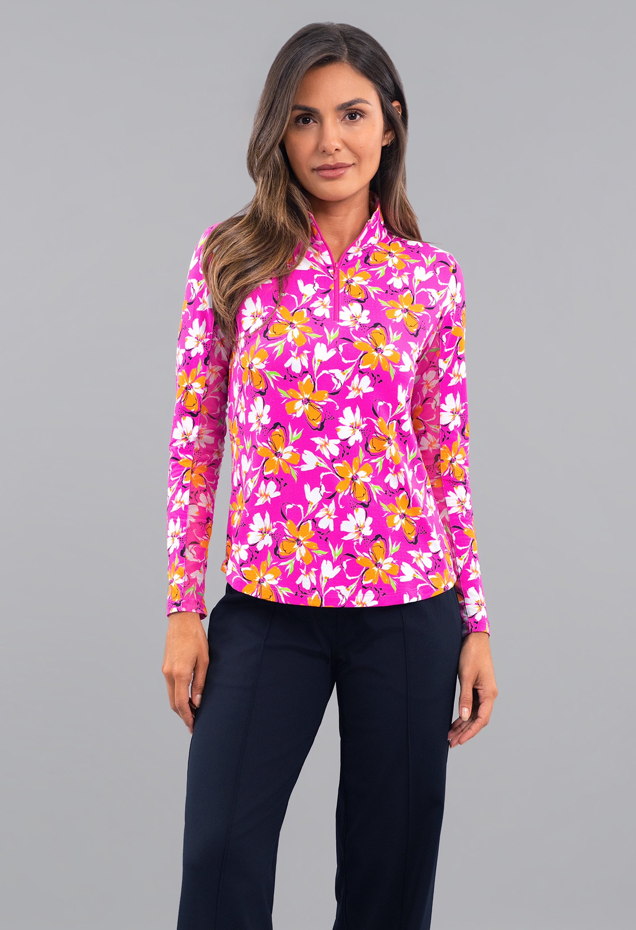 Eleanor Long Sleeve Mock Neck Top