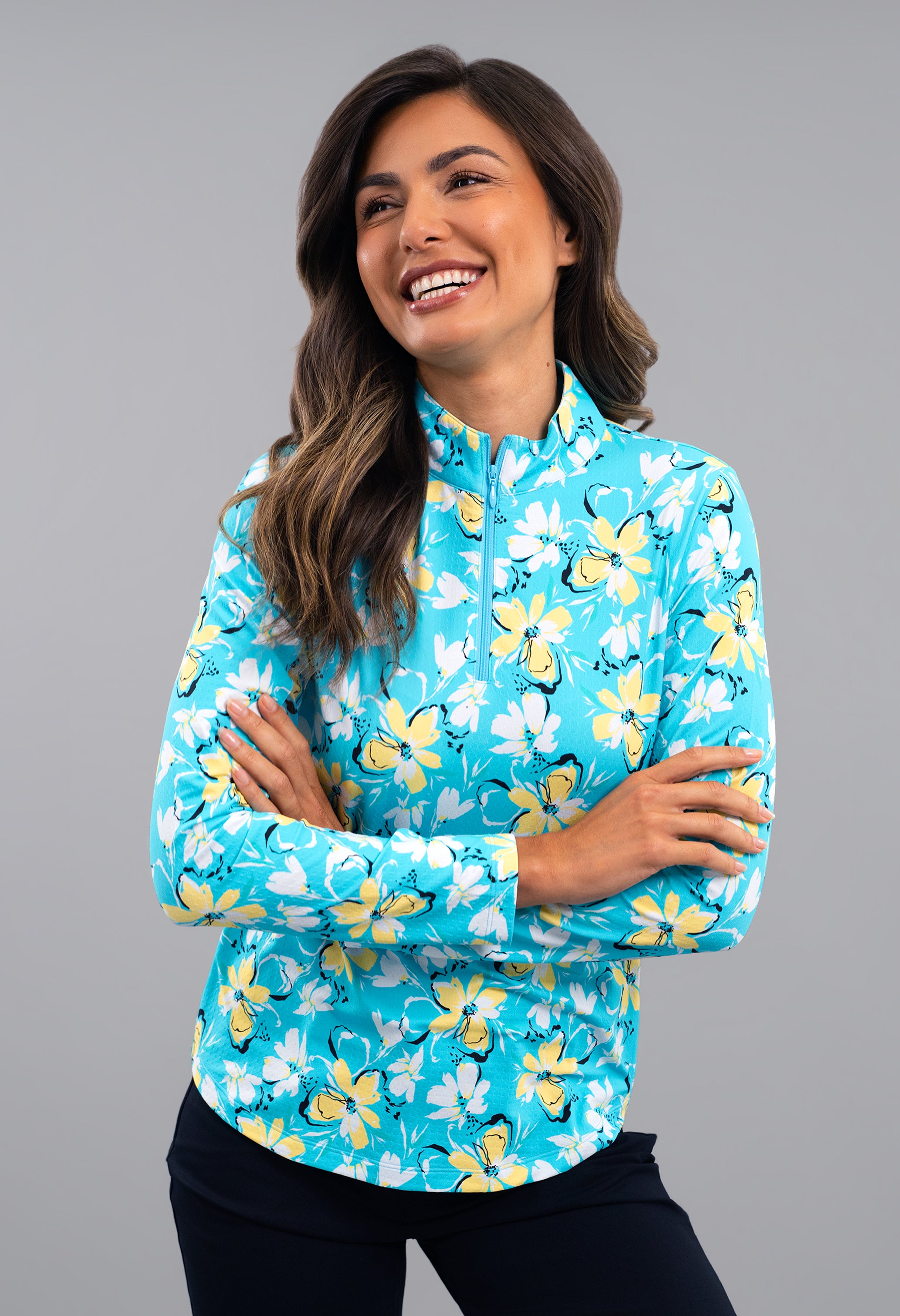 Eleanor Long Sleeve Mock Neck Top