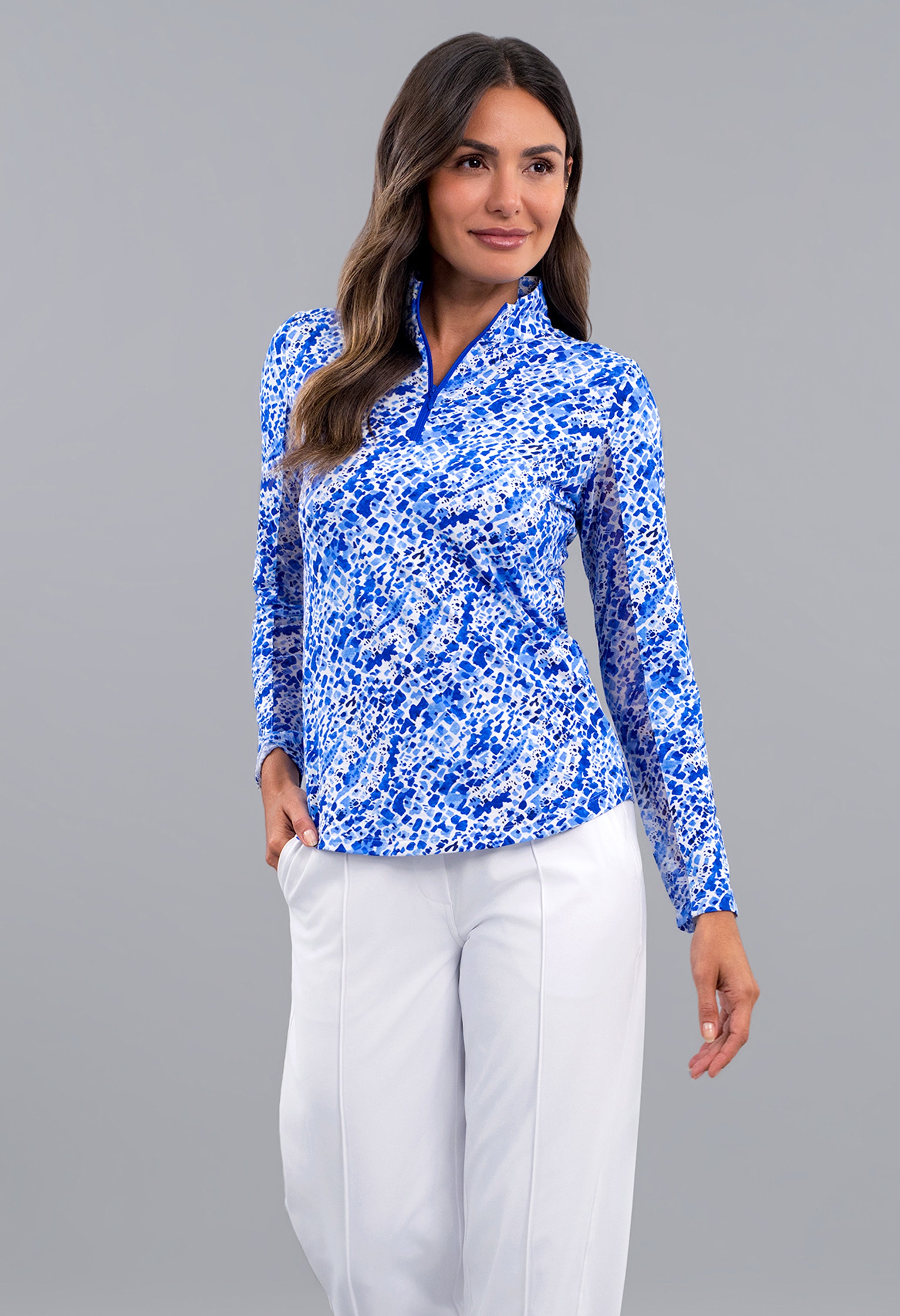 IBKÜL - Yesenia Long Sleeve Mock Neck Top