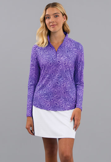 Gladis Long Sleeve Mock Neck Top