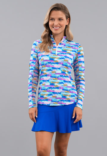 Happiness Long Sleeve Mock Neck Top