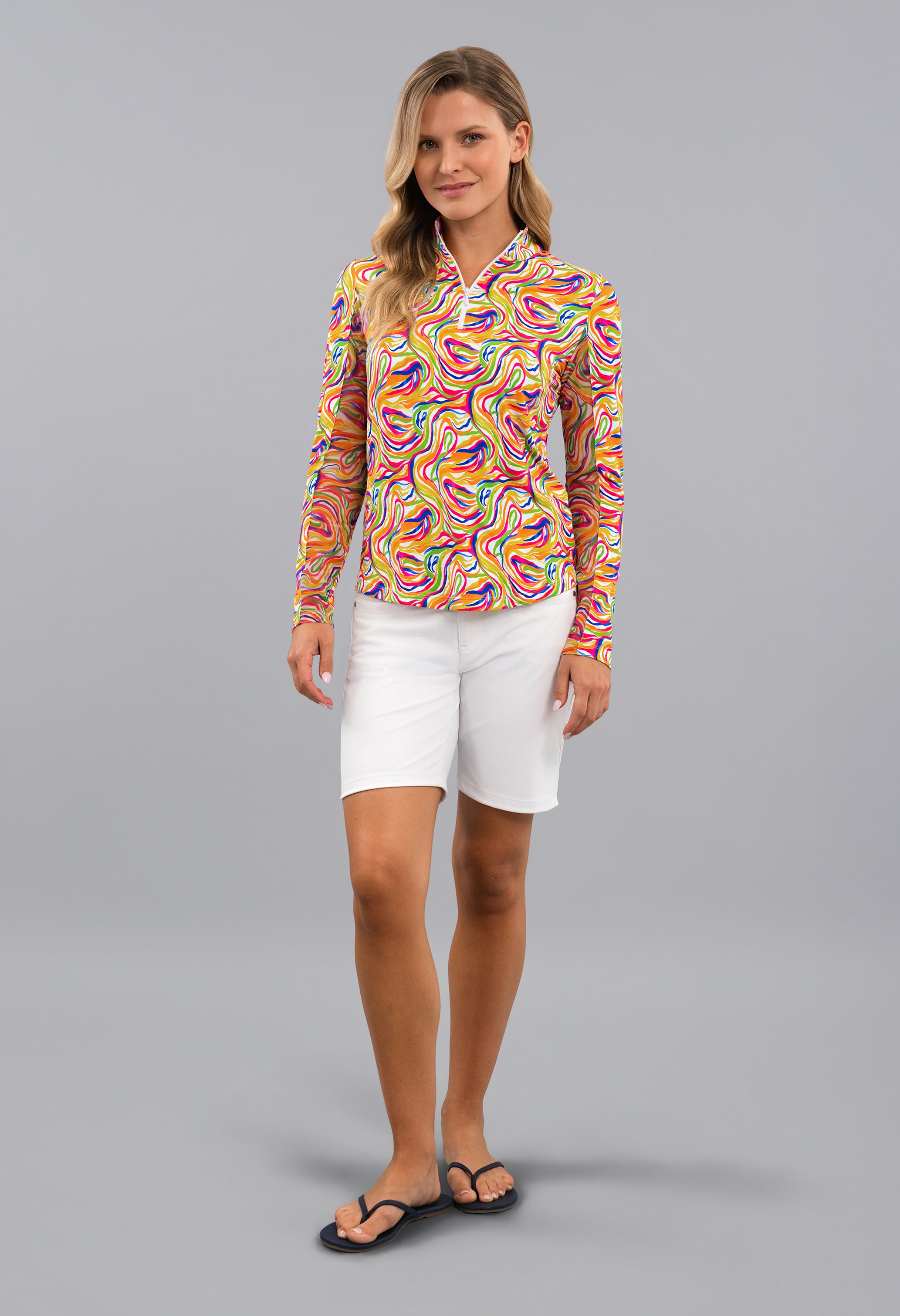 Thalia Long Sleeve Mock Neck Top