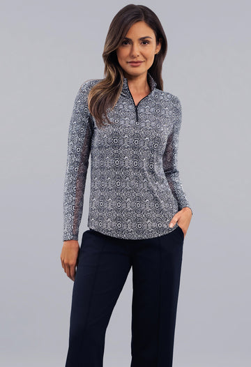 Amani Long Sleeve Mock Neck Top