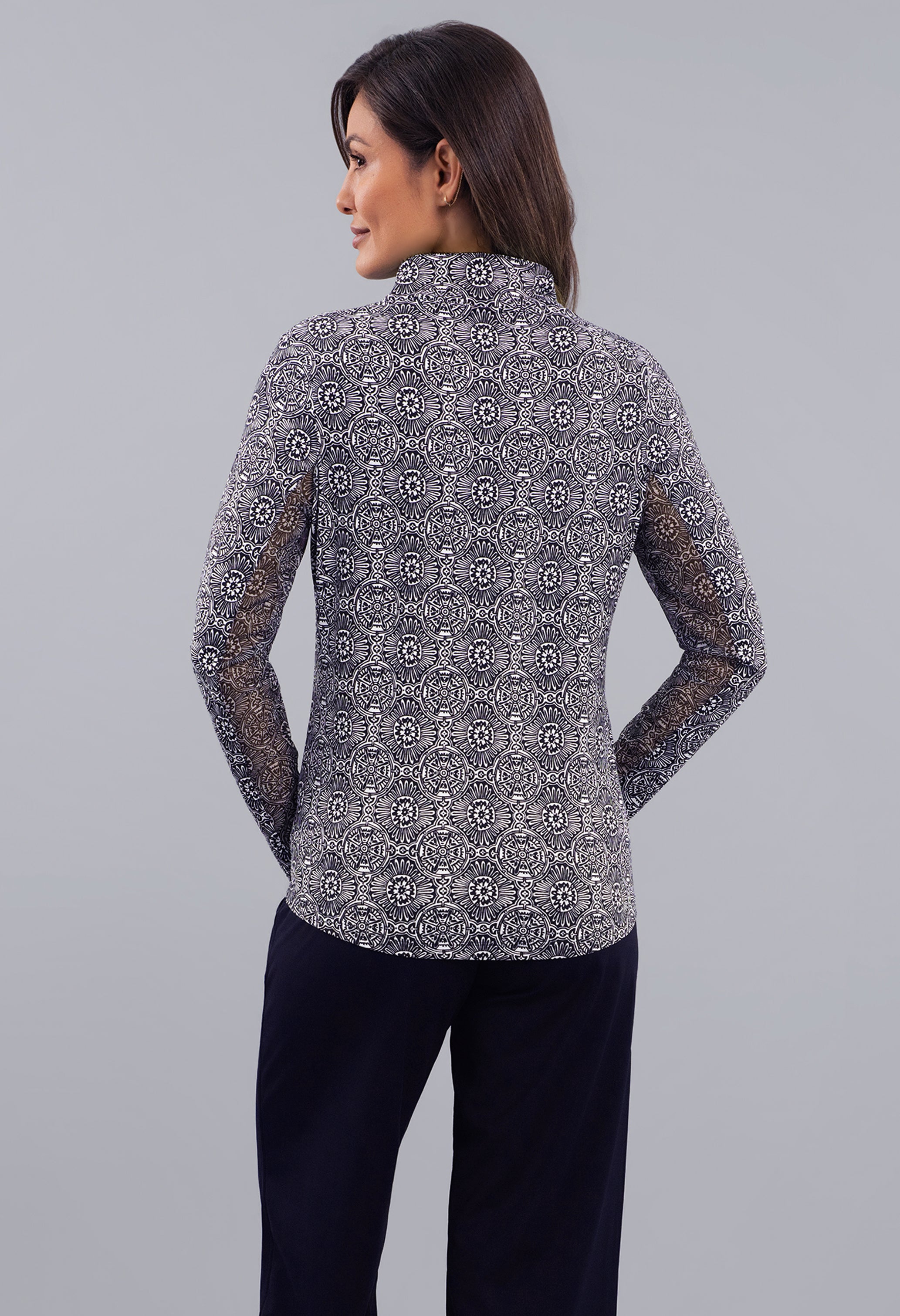 Amani Long Sleeve Mock Neck Top