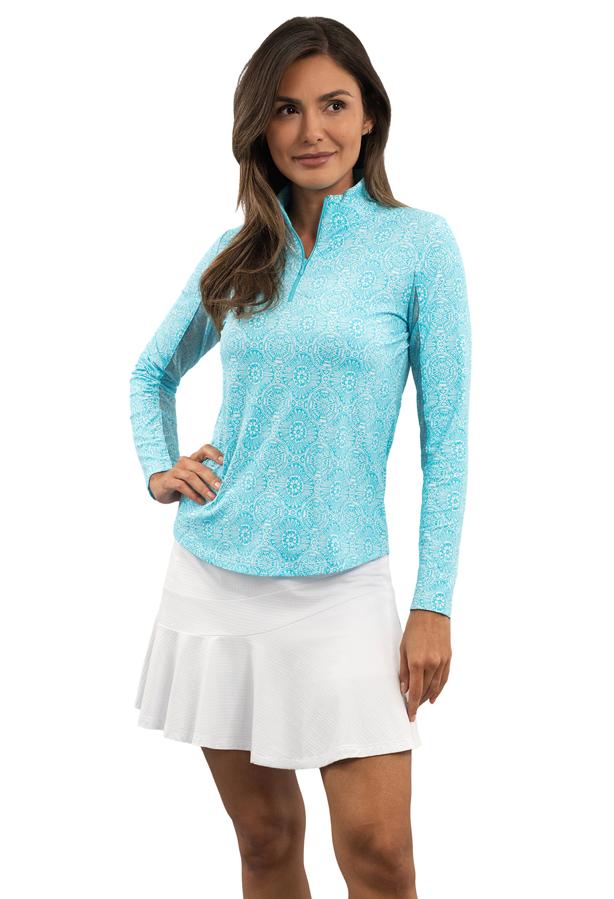 Amani Long Sleeve Mock Neck Top