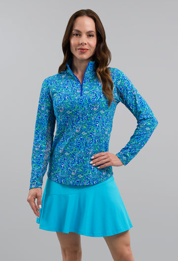 Bianca Long Sleeve Mock Neck Top