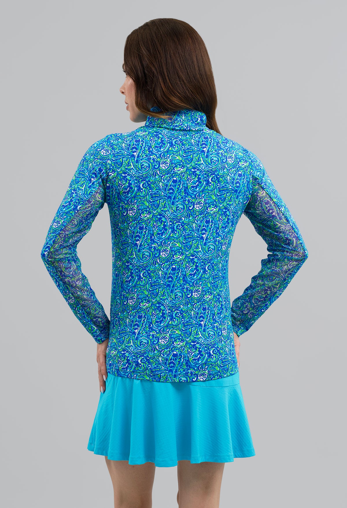 Bianca Long Sleeve Mock Neck Top