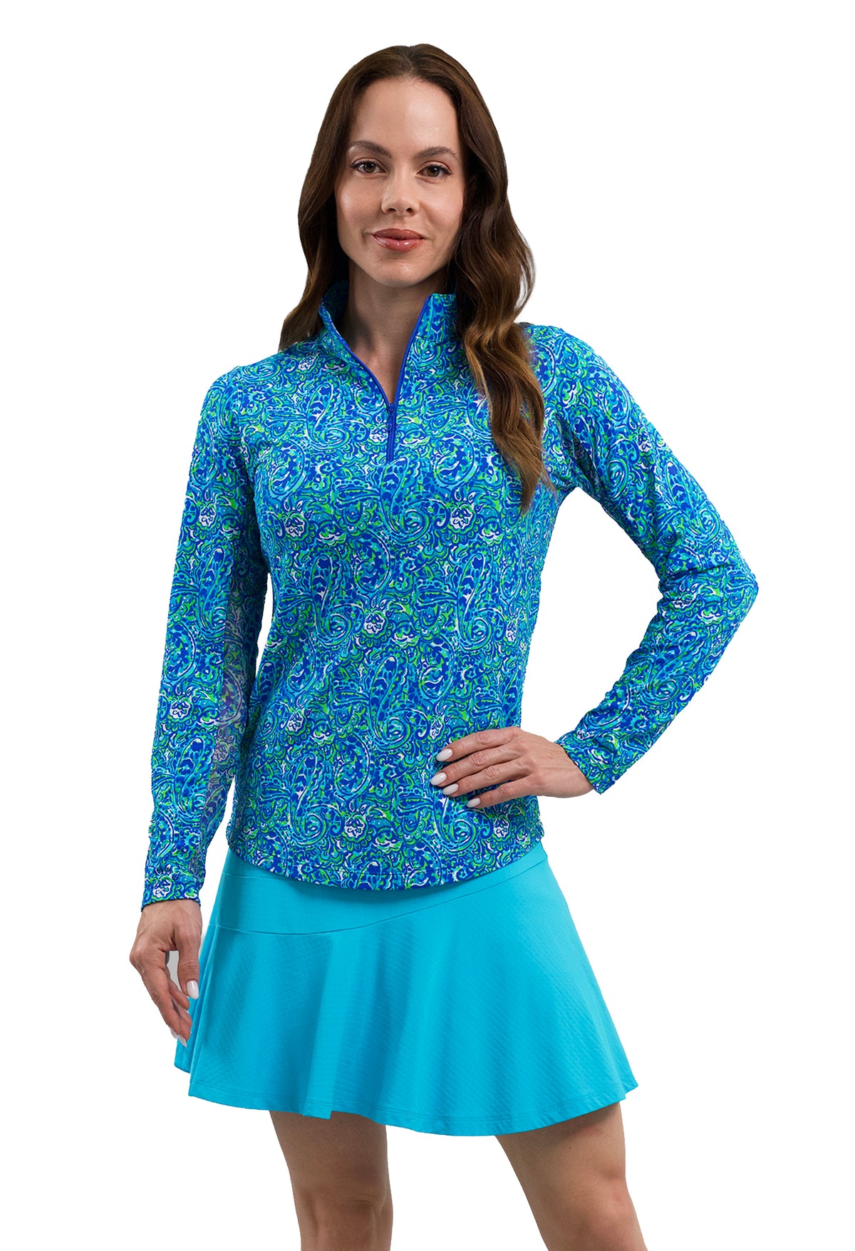 Bianca Long Sleeve Mock Neck Top
