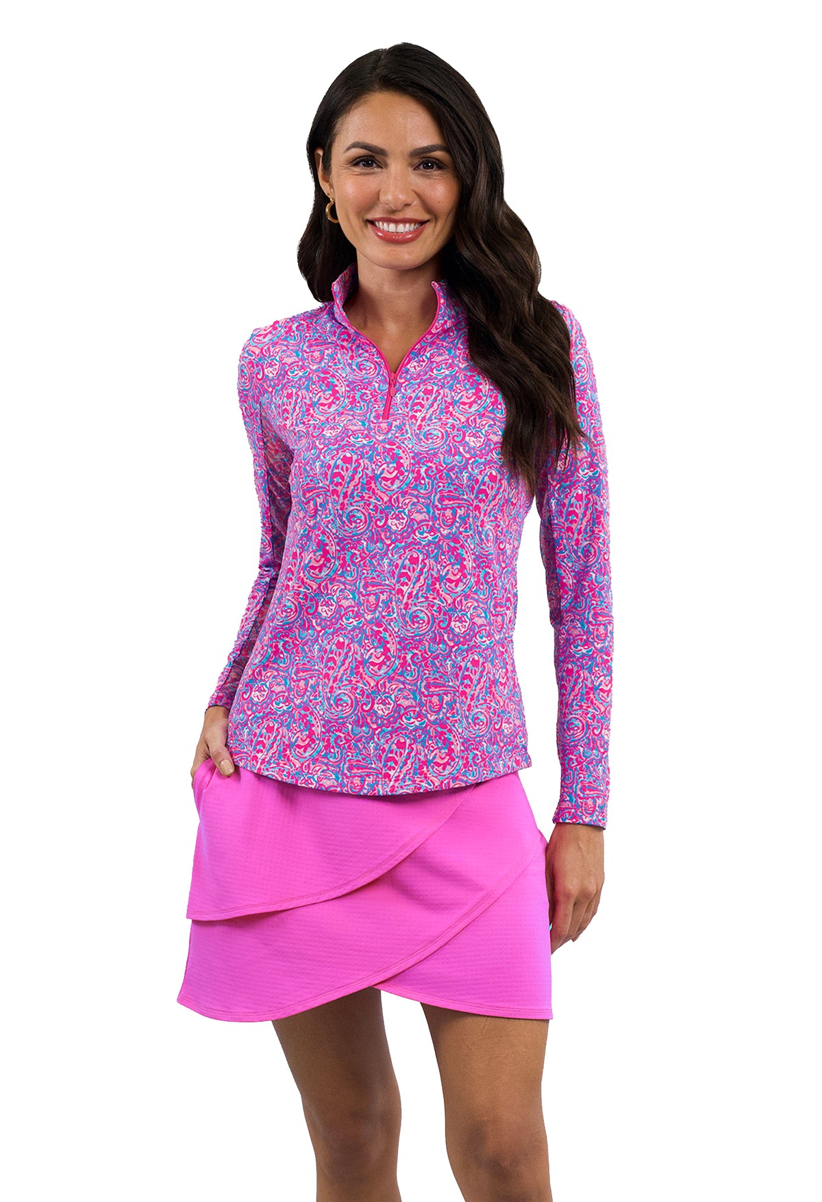 Bianca Long Sleeve Mock Neck Top