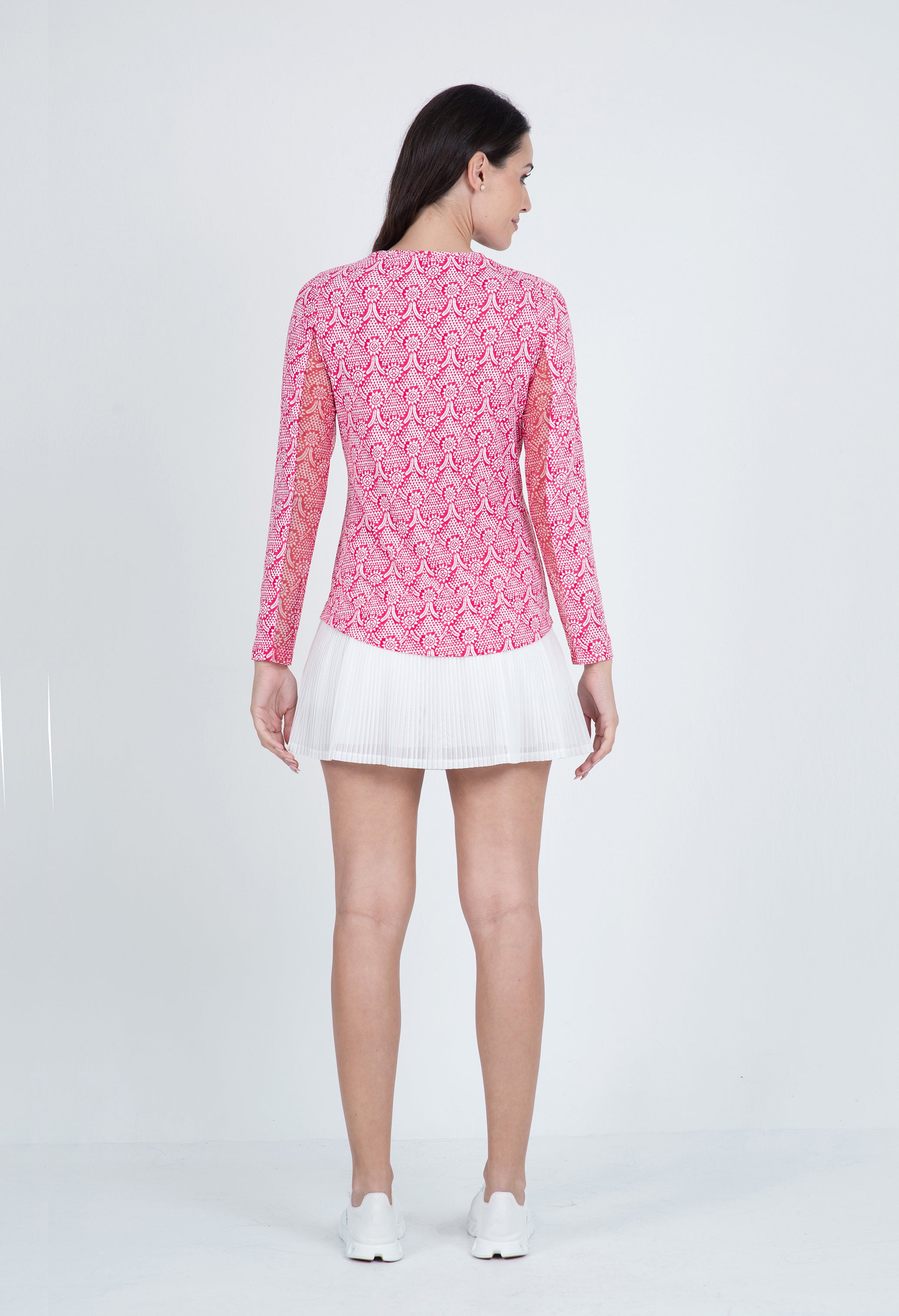 Leslie Print Long Sleeve Crew Neck