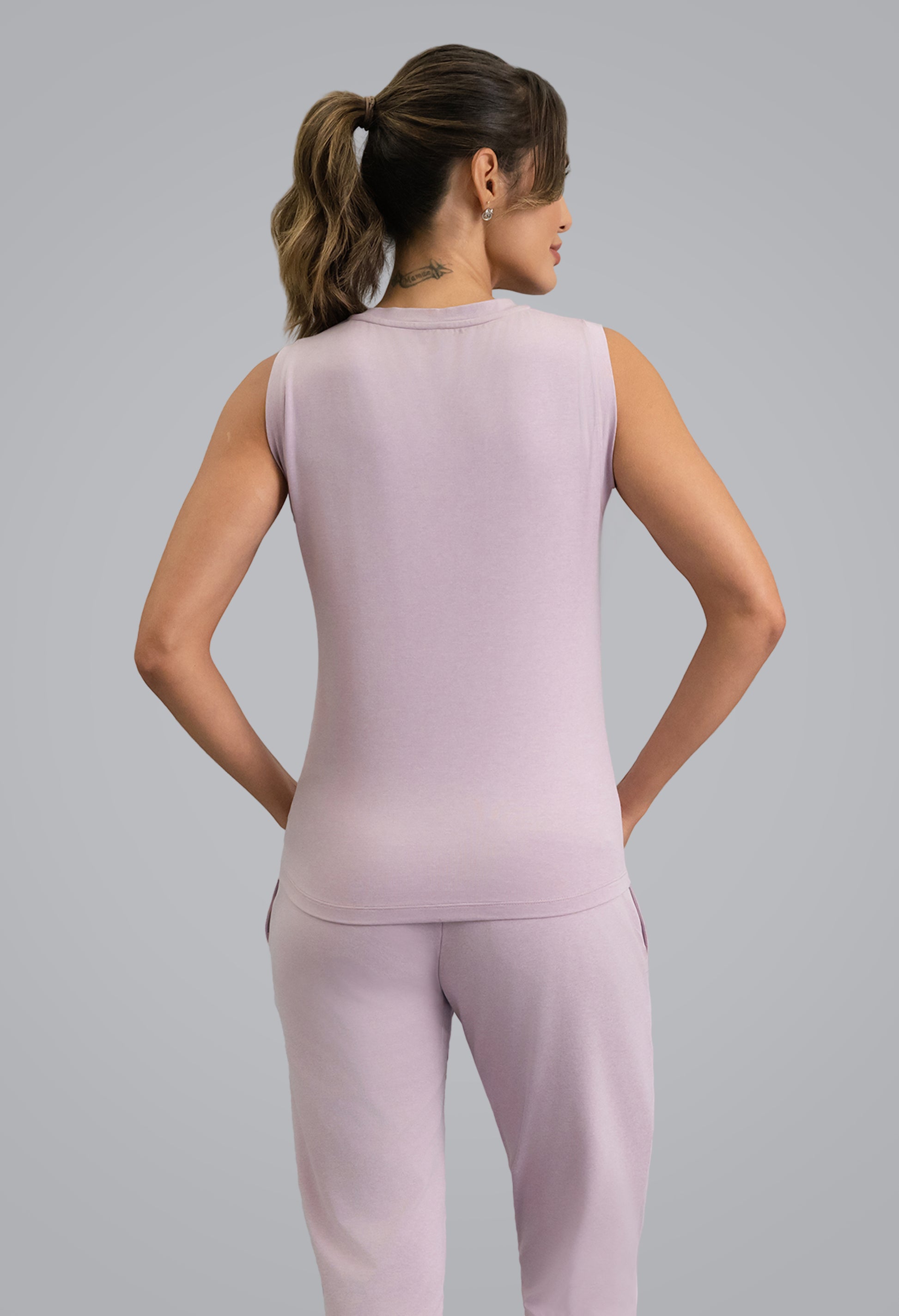 IBKÜL - IBKomfortable Tank Top - Color: Pink Mist Heather