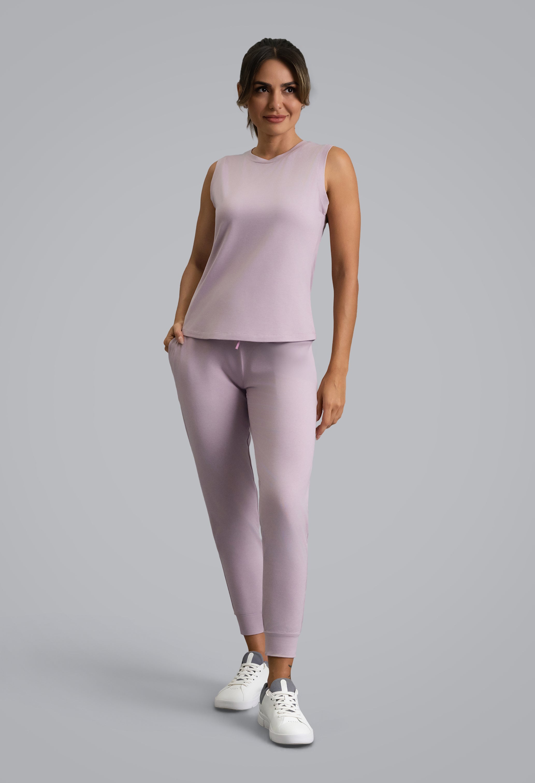 IBKÜL - IBKomfortable Tank Top - Color: Pink Mist Heather