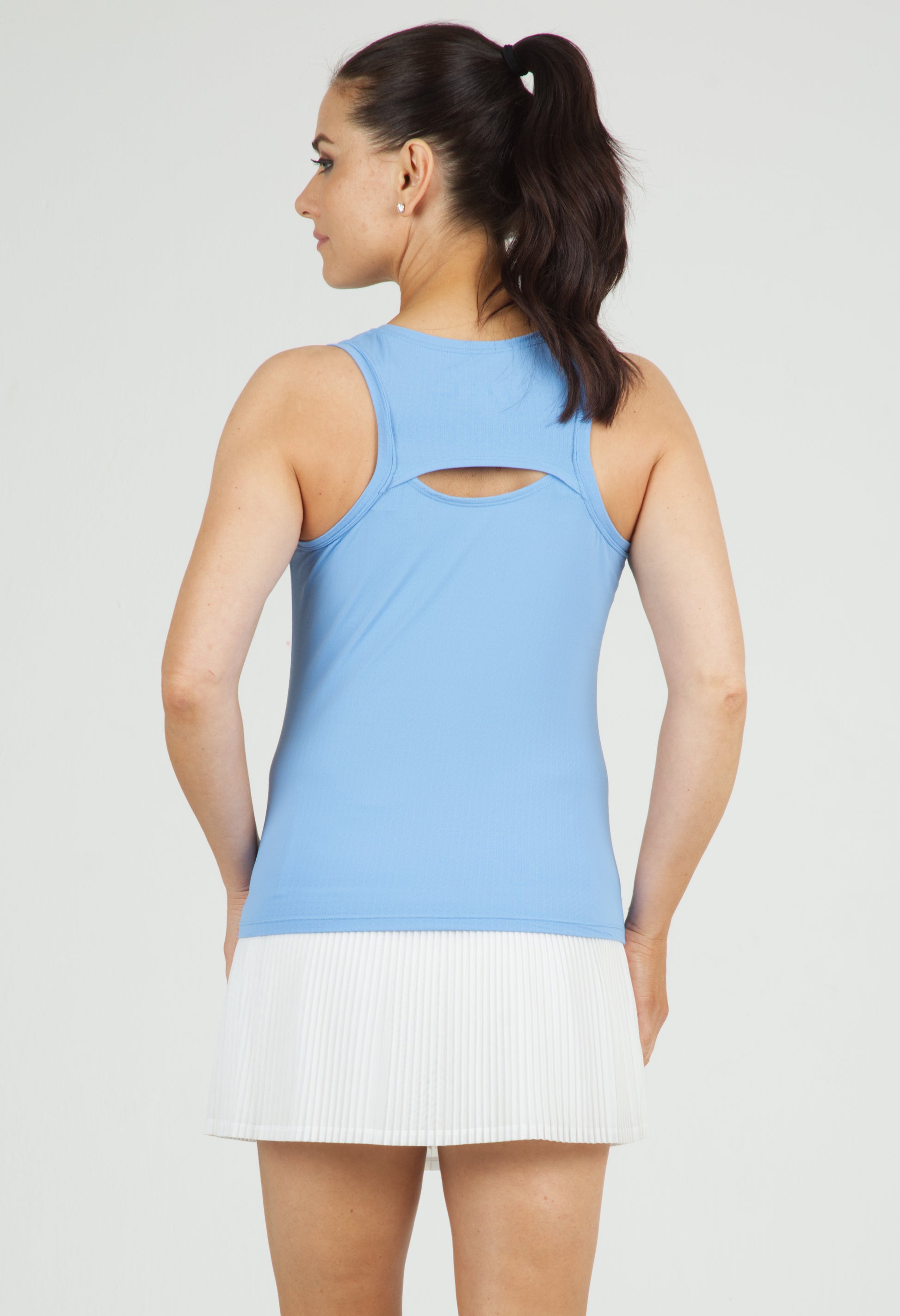 IBKÜL - Solid Tennis Tank Top - 15000 - Color: Peri