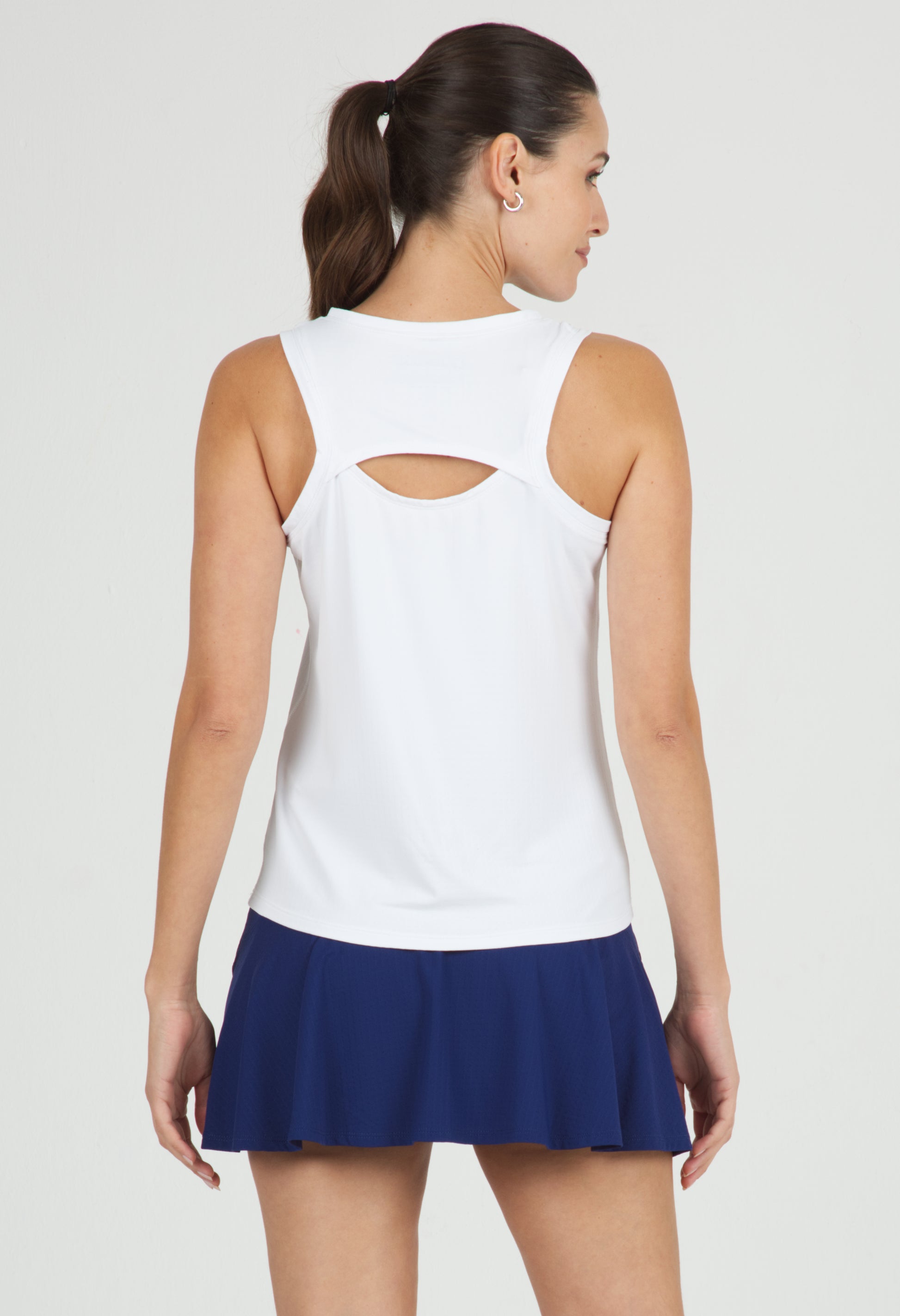 IBKÜL - Solid Tennis Tank Top - 15000 - Color: White