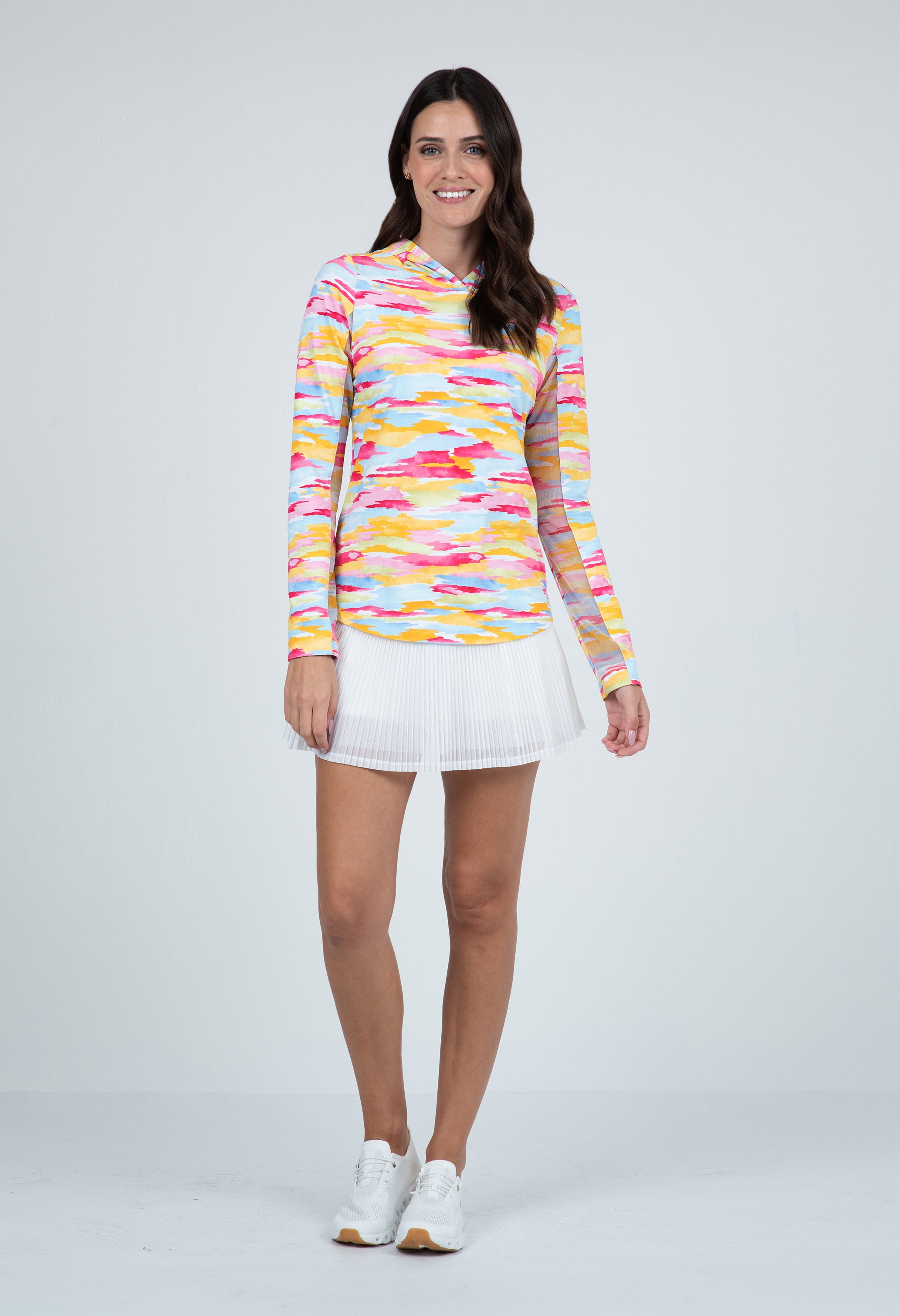 Jessie Print Long Sleeve Hoody