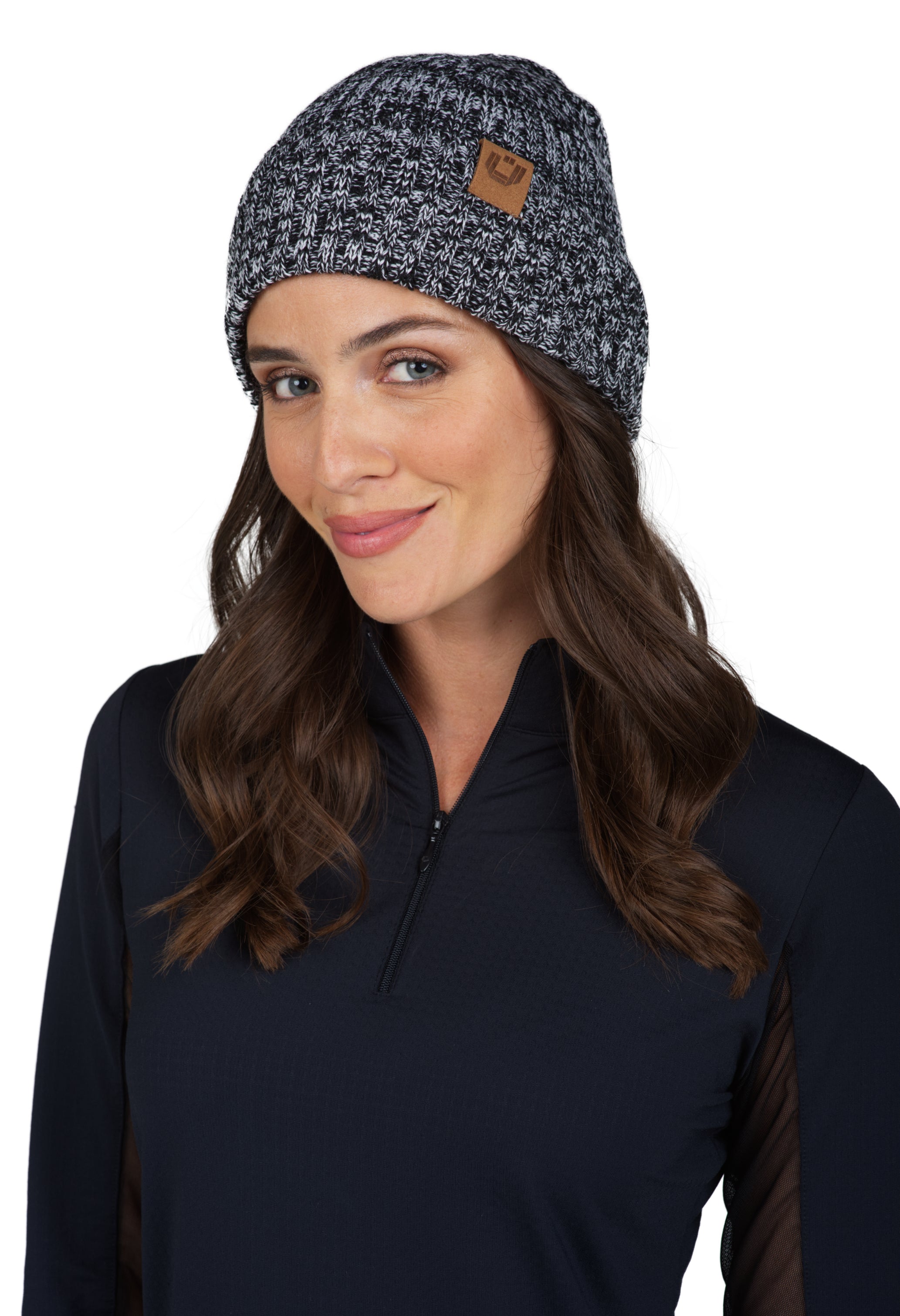 IBKÜL - Knit Hat - 18000 - Color: Black/White