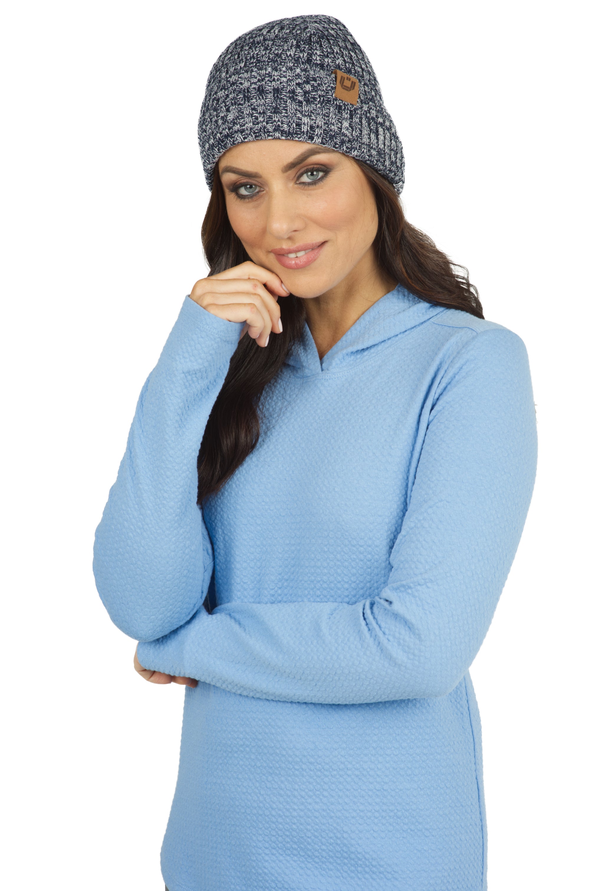 IBKÜL - Knit Hat - 18000 - Color: Navy/White