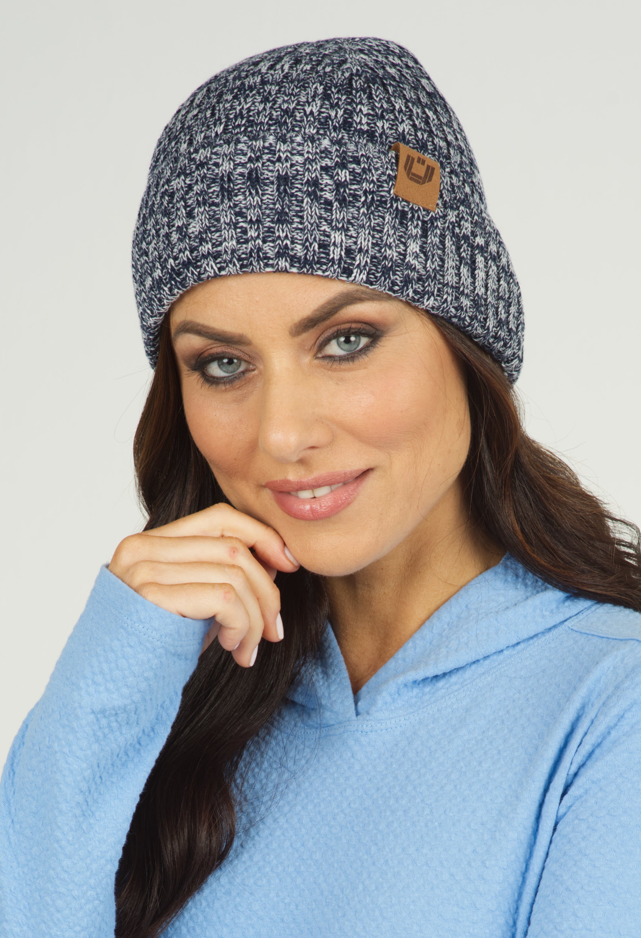 IBKÜL - Knit Hat - 18000 - Color: Navy/White