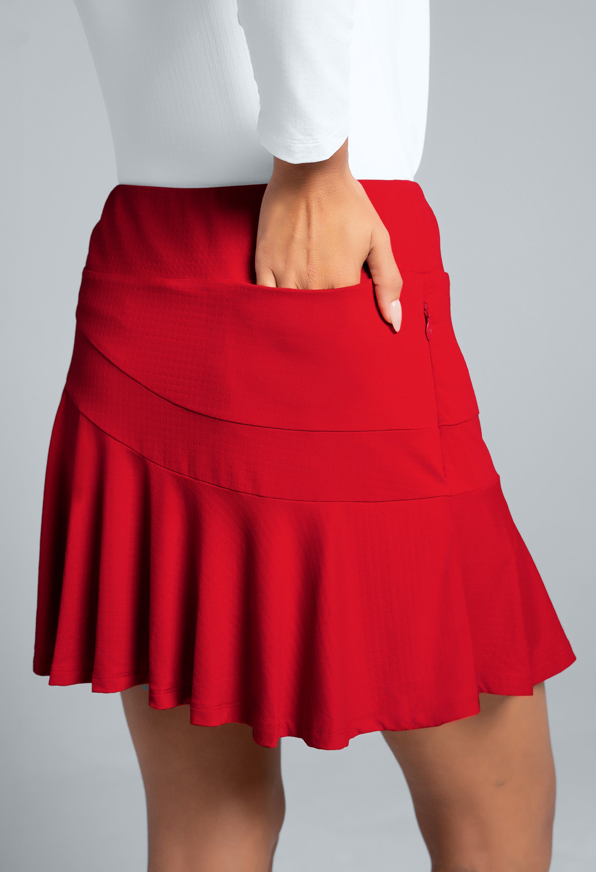 Solid Flounce Skort 16.5"