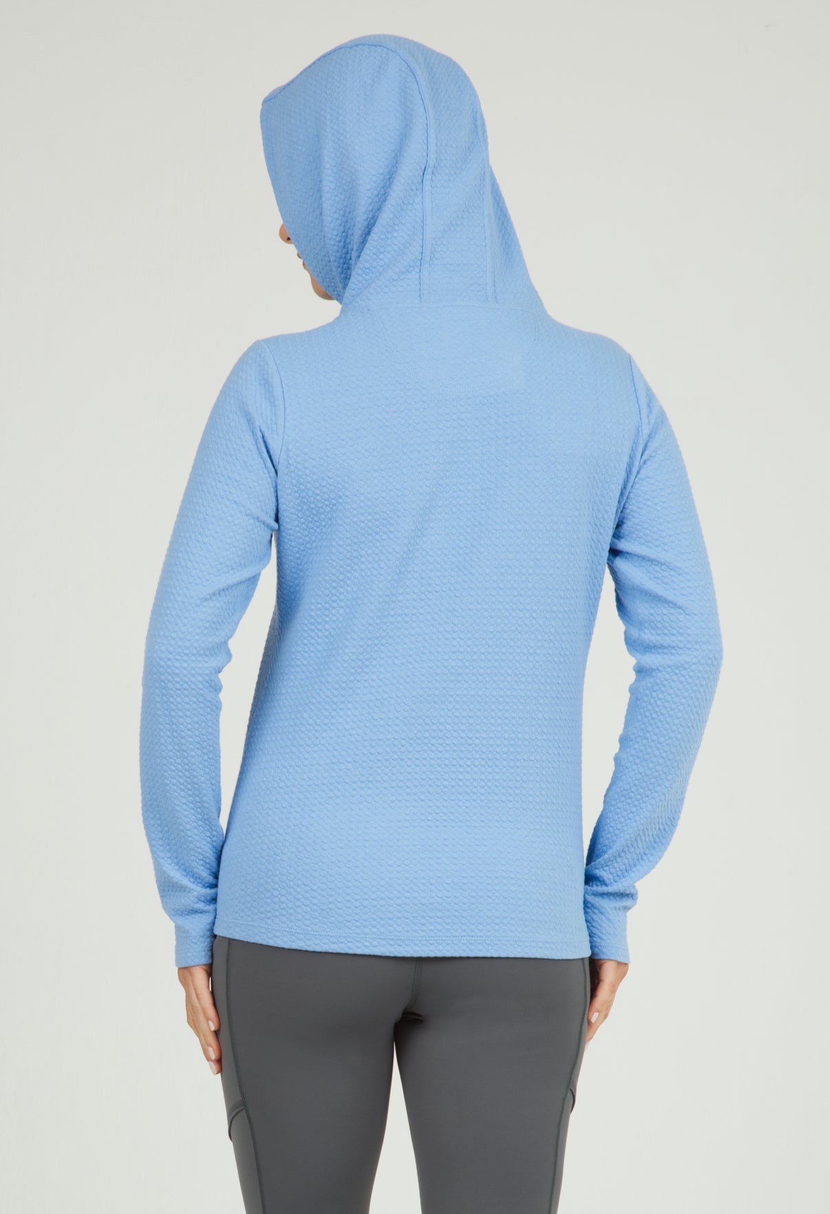IBKÜL - Solid Popcorn Stitch Hoody - 30000 - Color: Peri