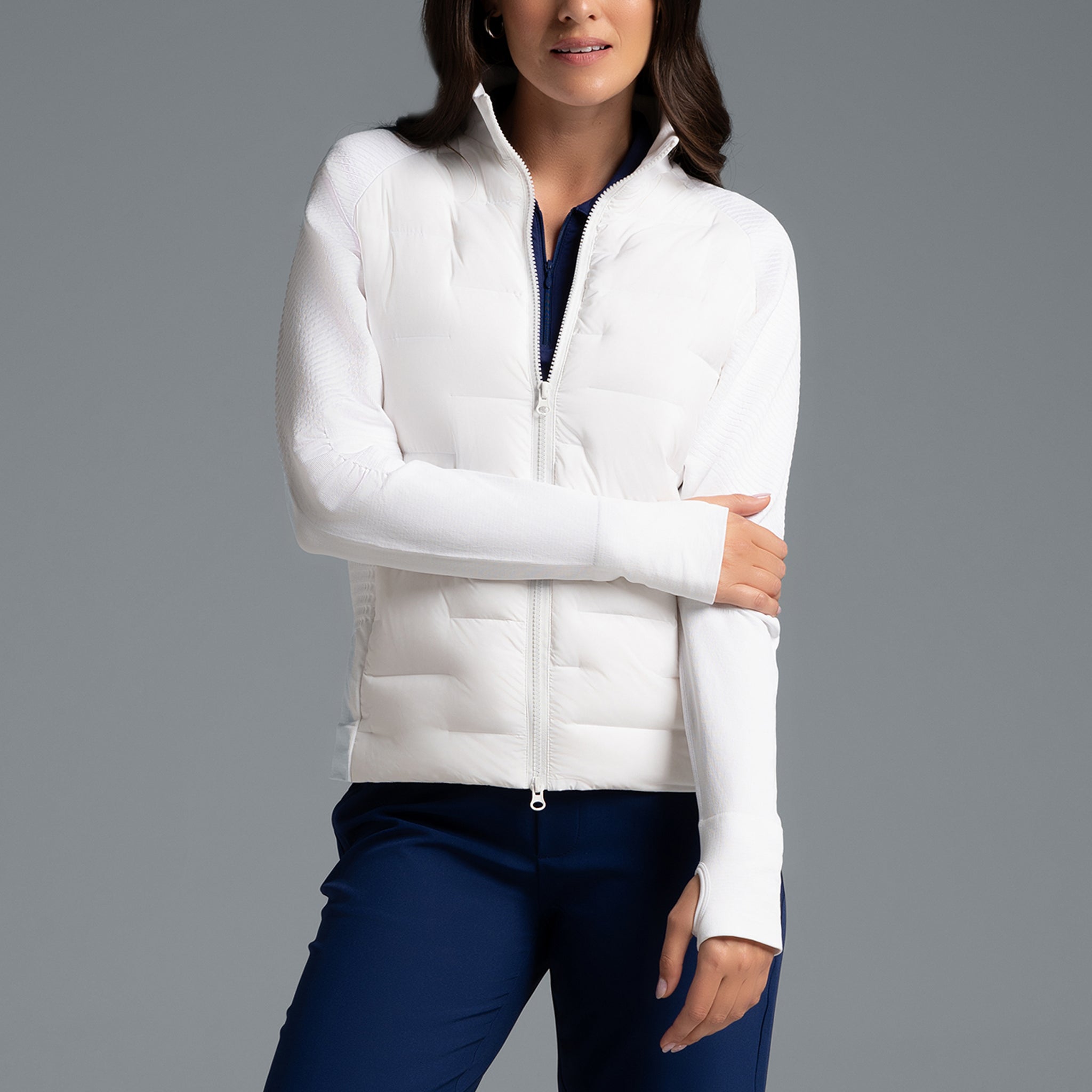 IBKÜL - Solid Puff Jacket - 32000 - Color: White