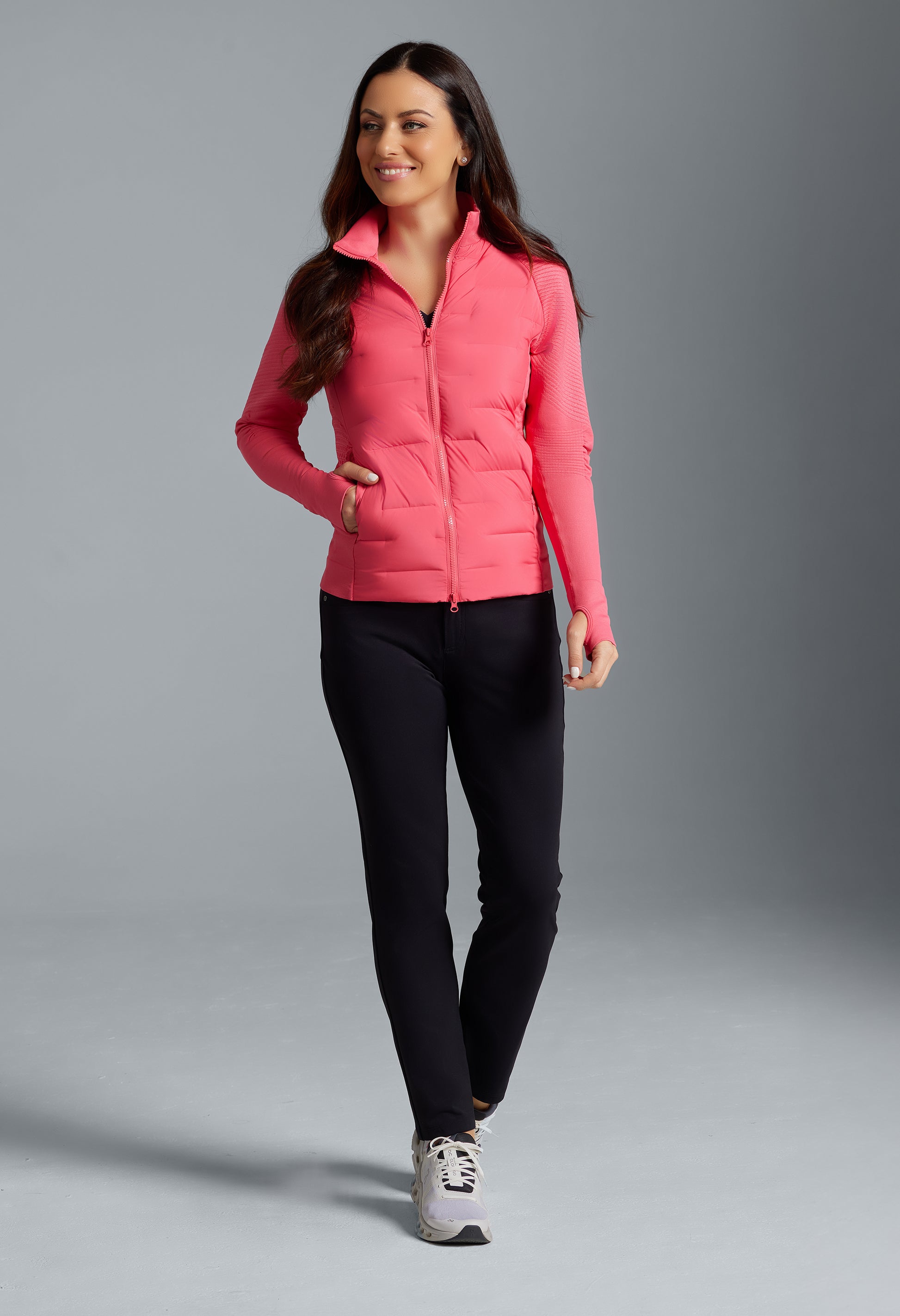 IBKÜL - Solid Puff Jacket - 32000 - Color: Watermelon